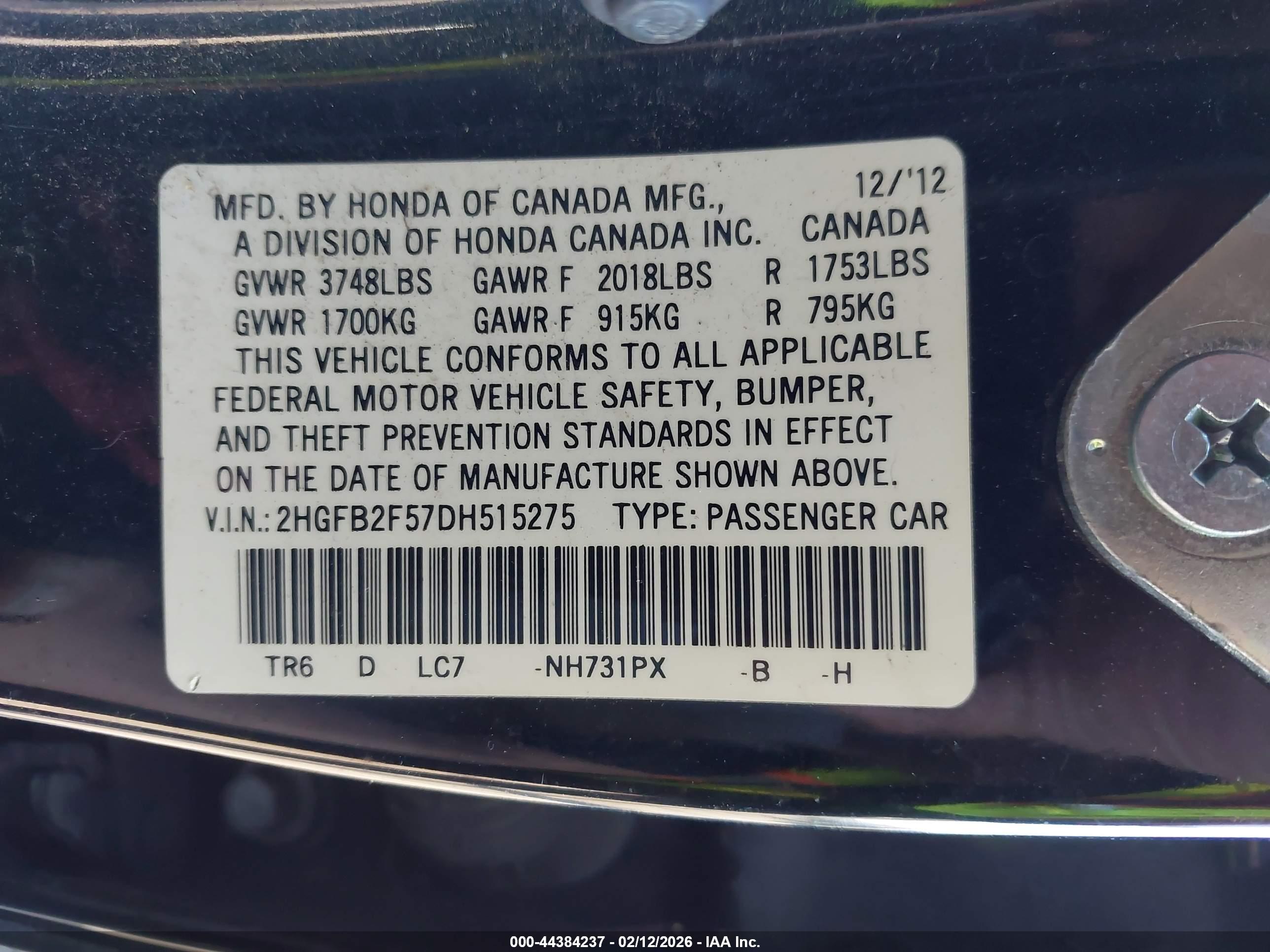HONDA CIVIC image 9