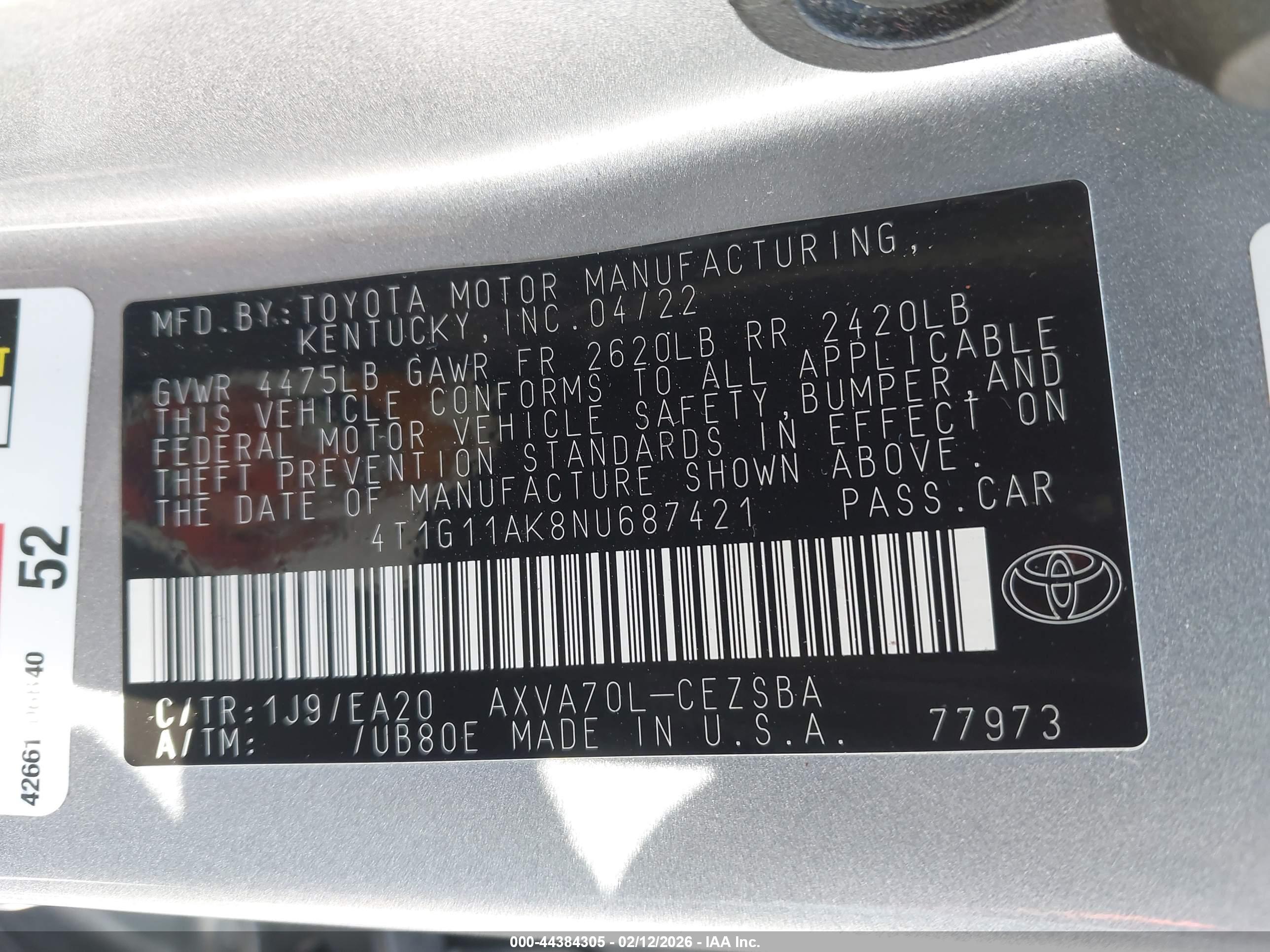 TOYOTA CAMRY image 9