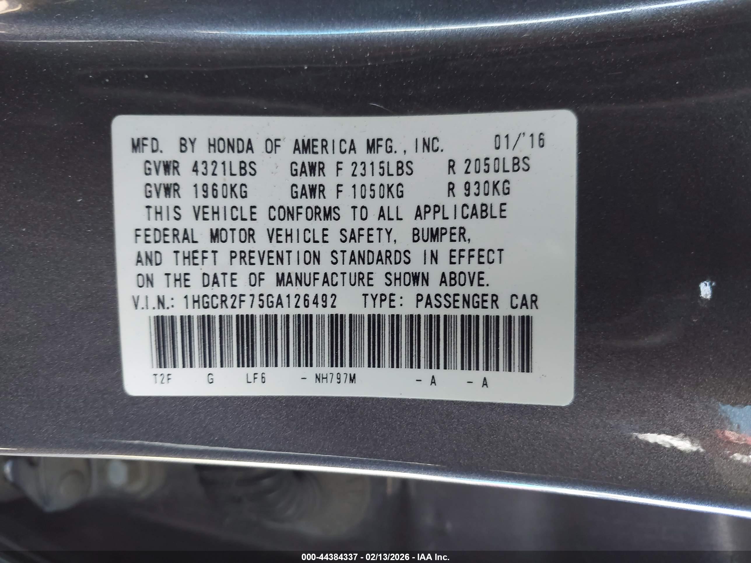 HONDA ACCORD image 9