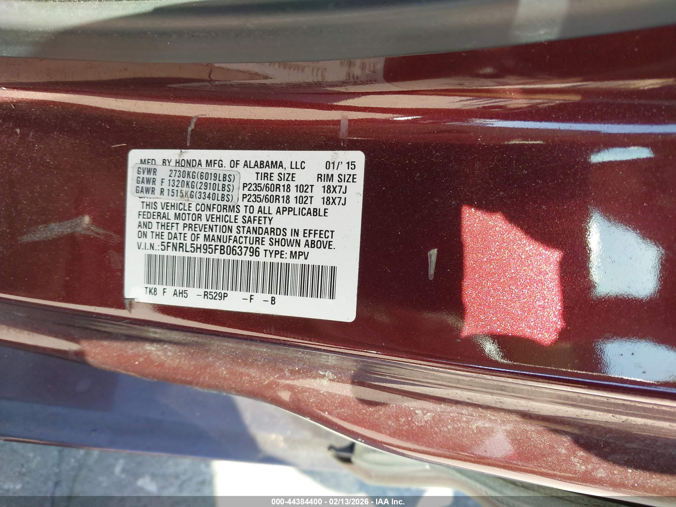 HONDA ODYSSEY image 9