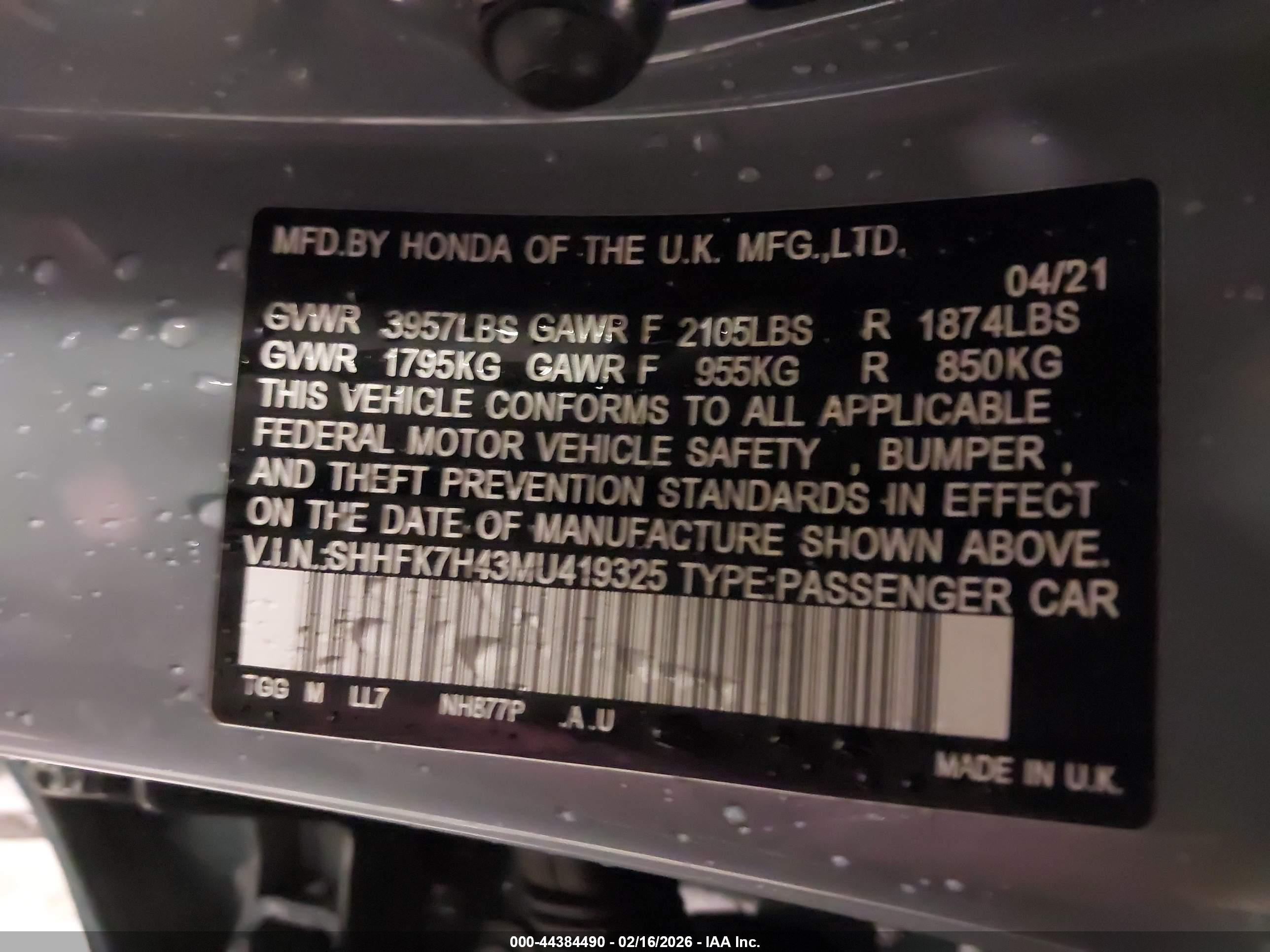 HONDA CIVIC image 9