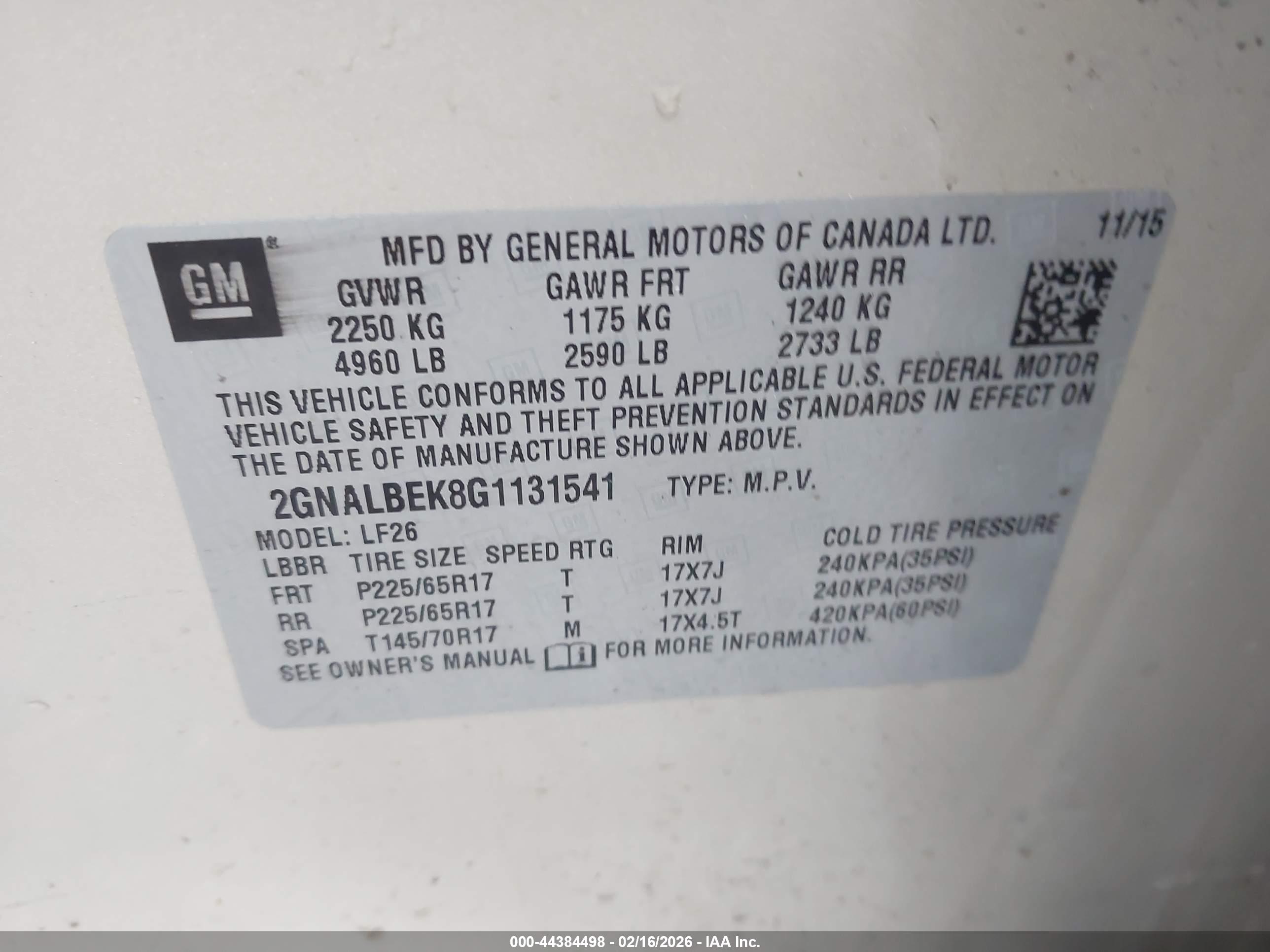 CHEVROLET EQUINOX image 9