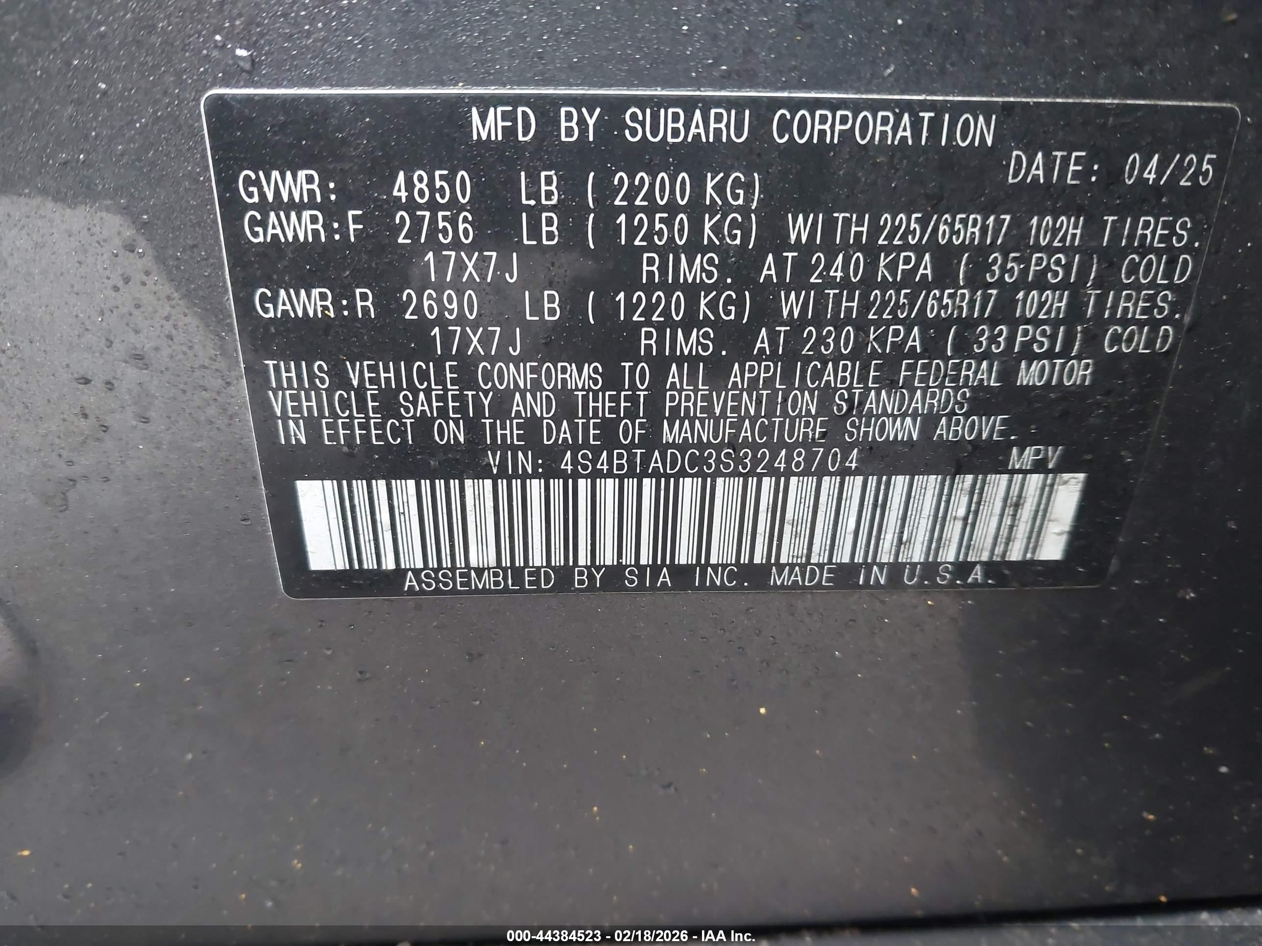 SUBARU OUTBACK image 9