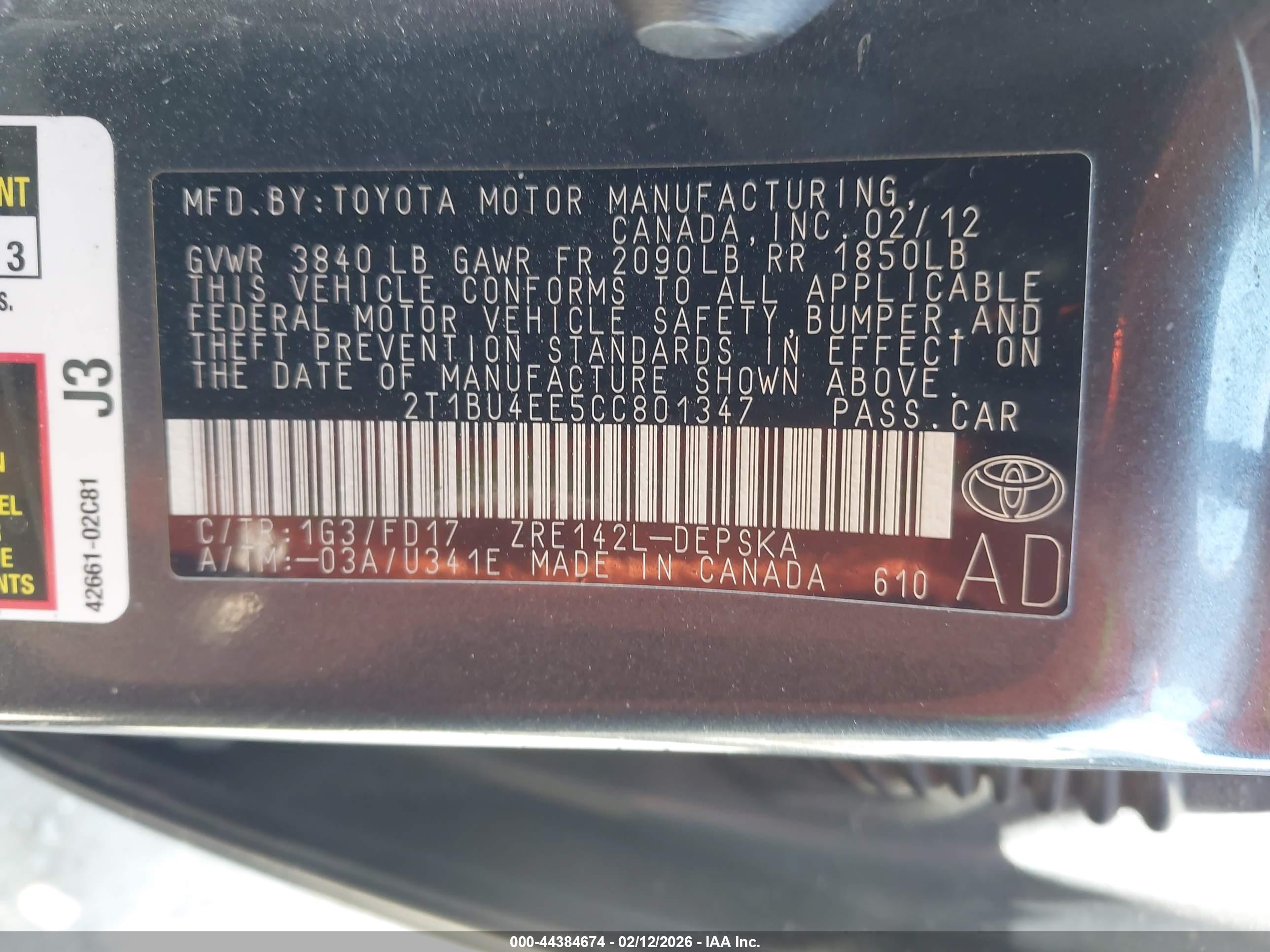 TOYOTA COROLLA image 9
