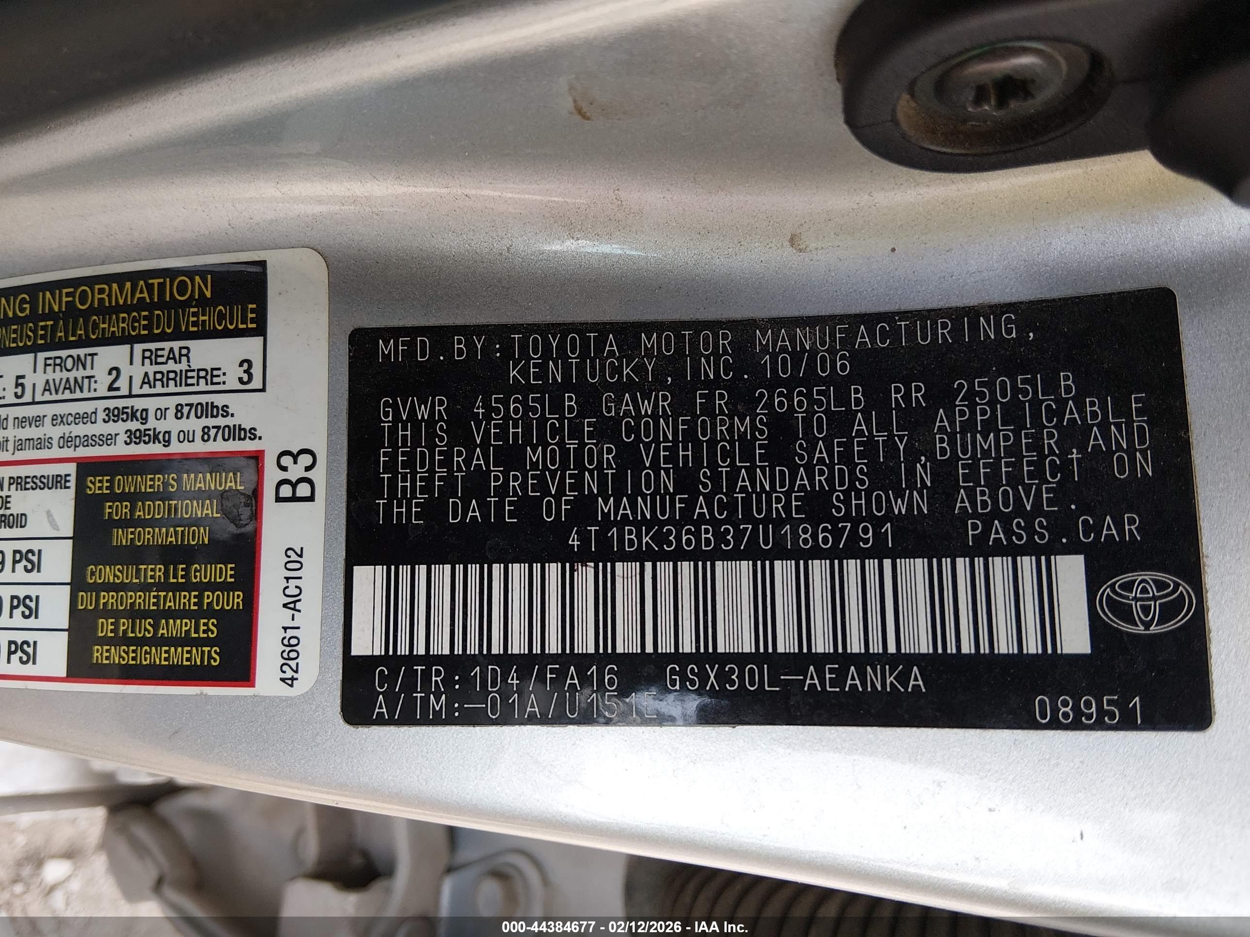 TOYOTA AVALON image 9
