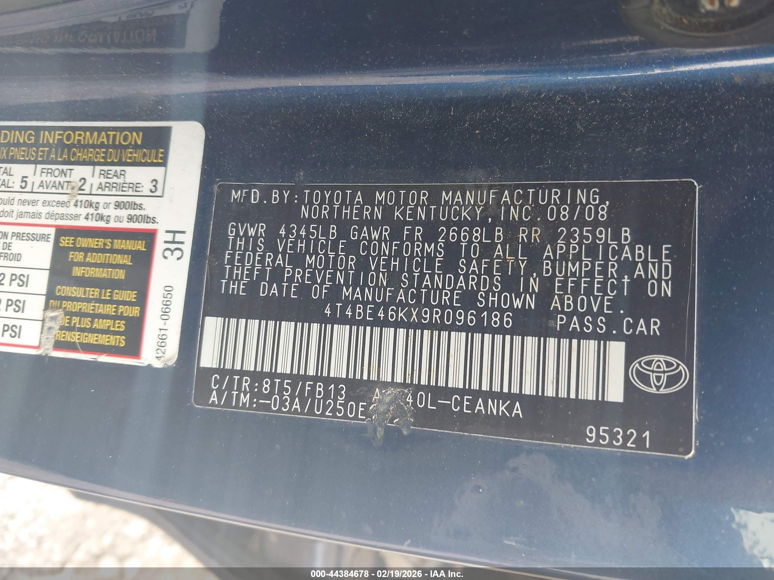 TOYOTA CAMRY image 9