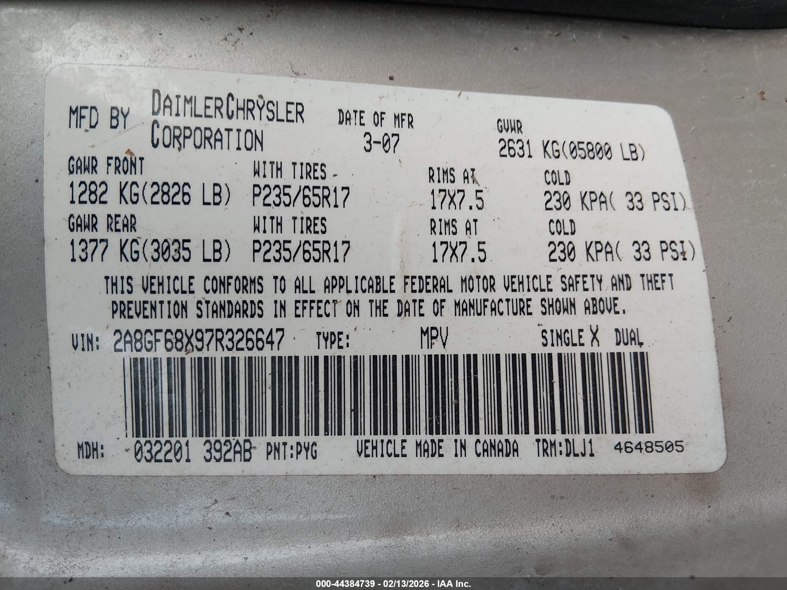 CHRYSLER PACIFICA image 9