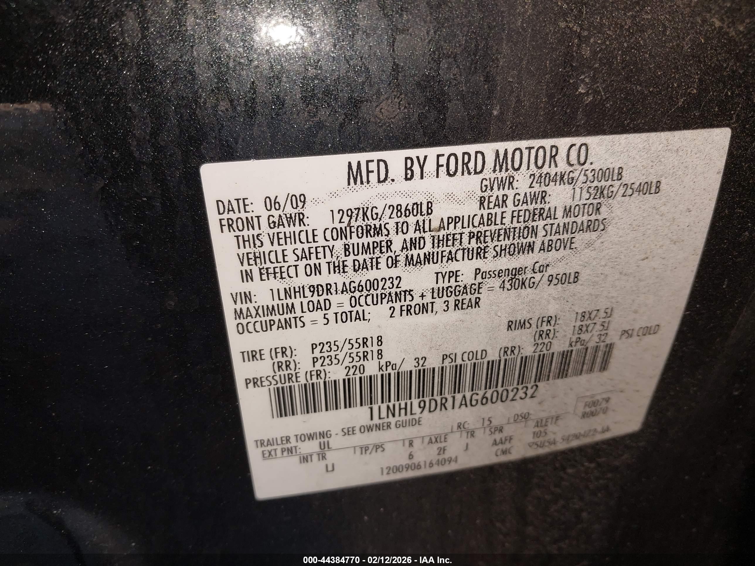 LINCOLN MKS image 9