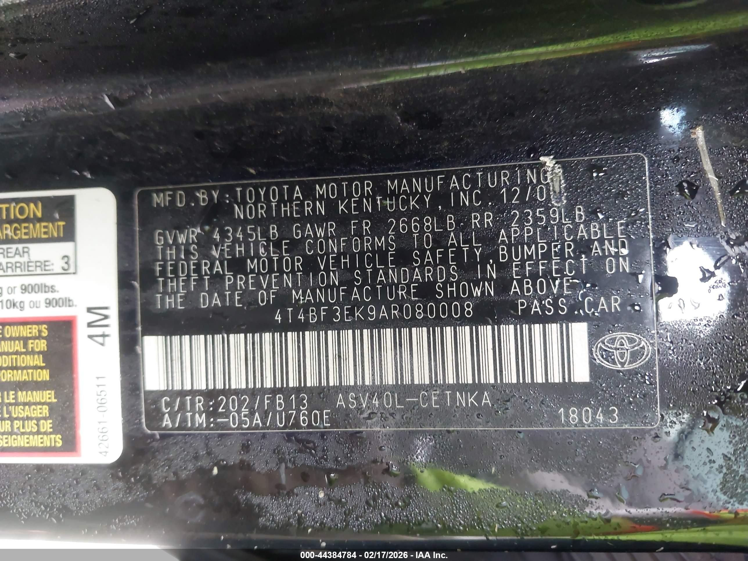 TOYOTA CAMRY image 9