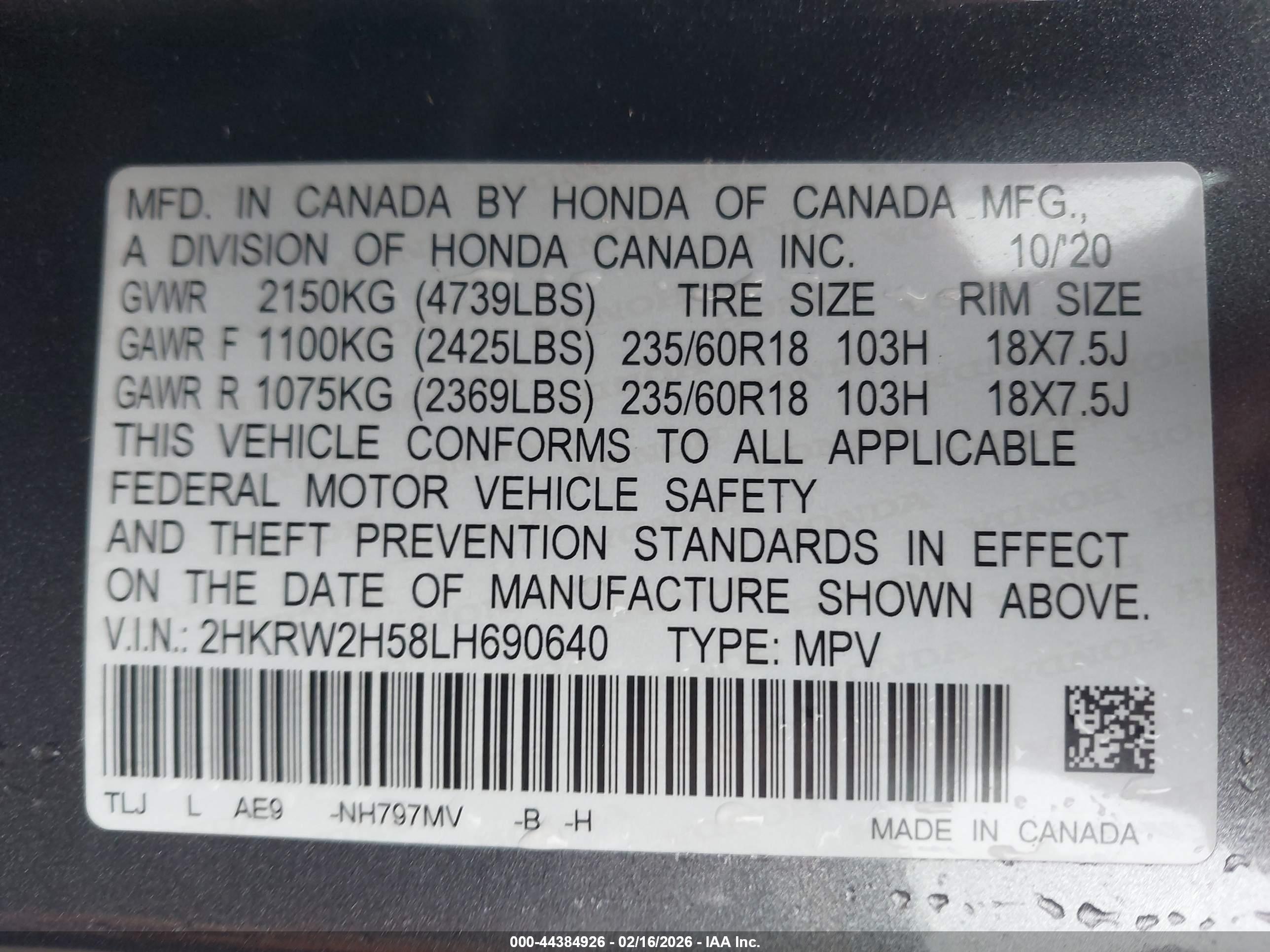 HONDA CR-V image 9