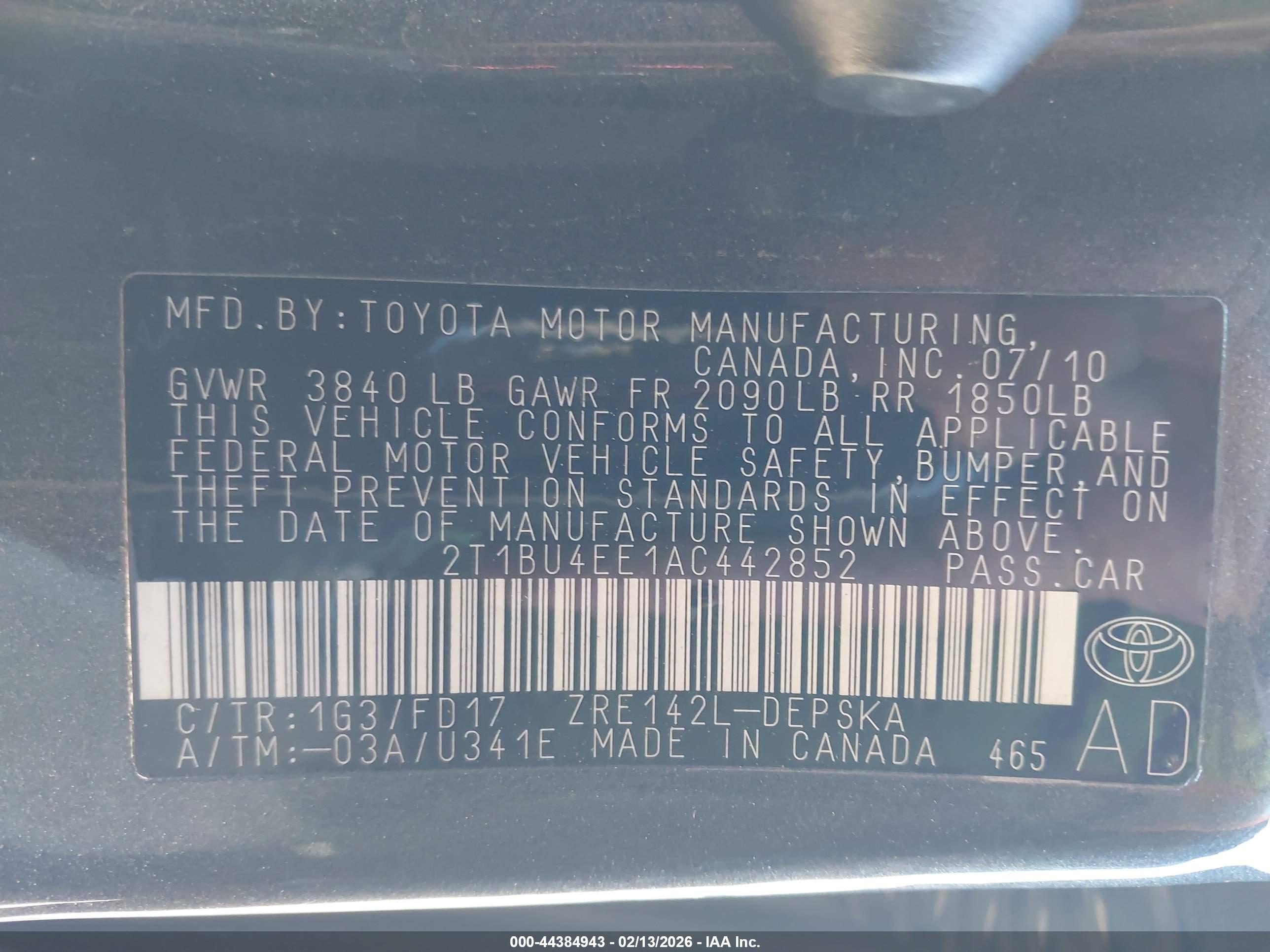 TOYOTA COROLLA image 9