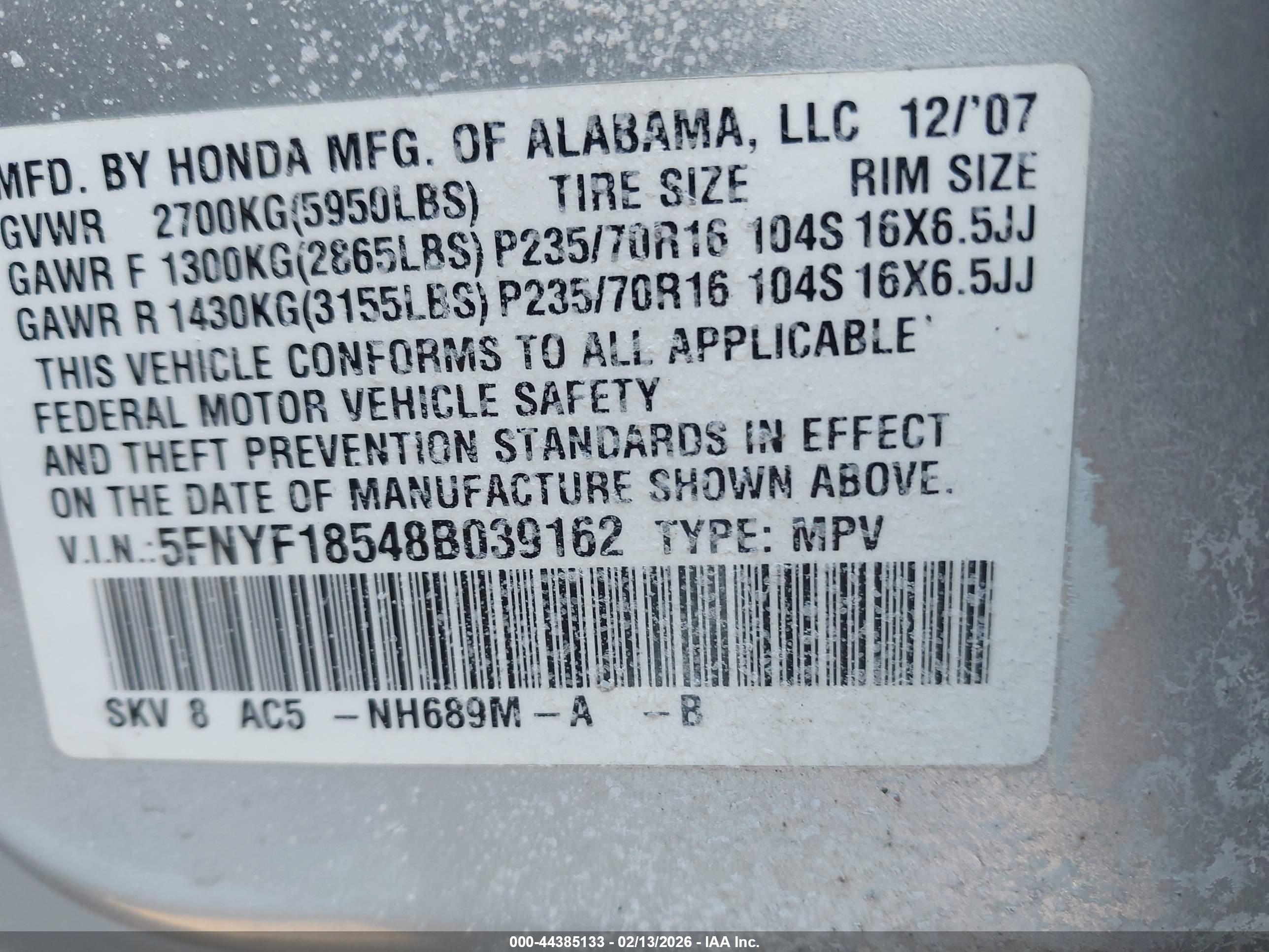 HONDA PILOT image 9