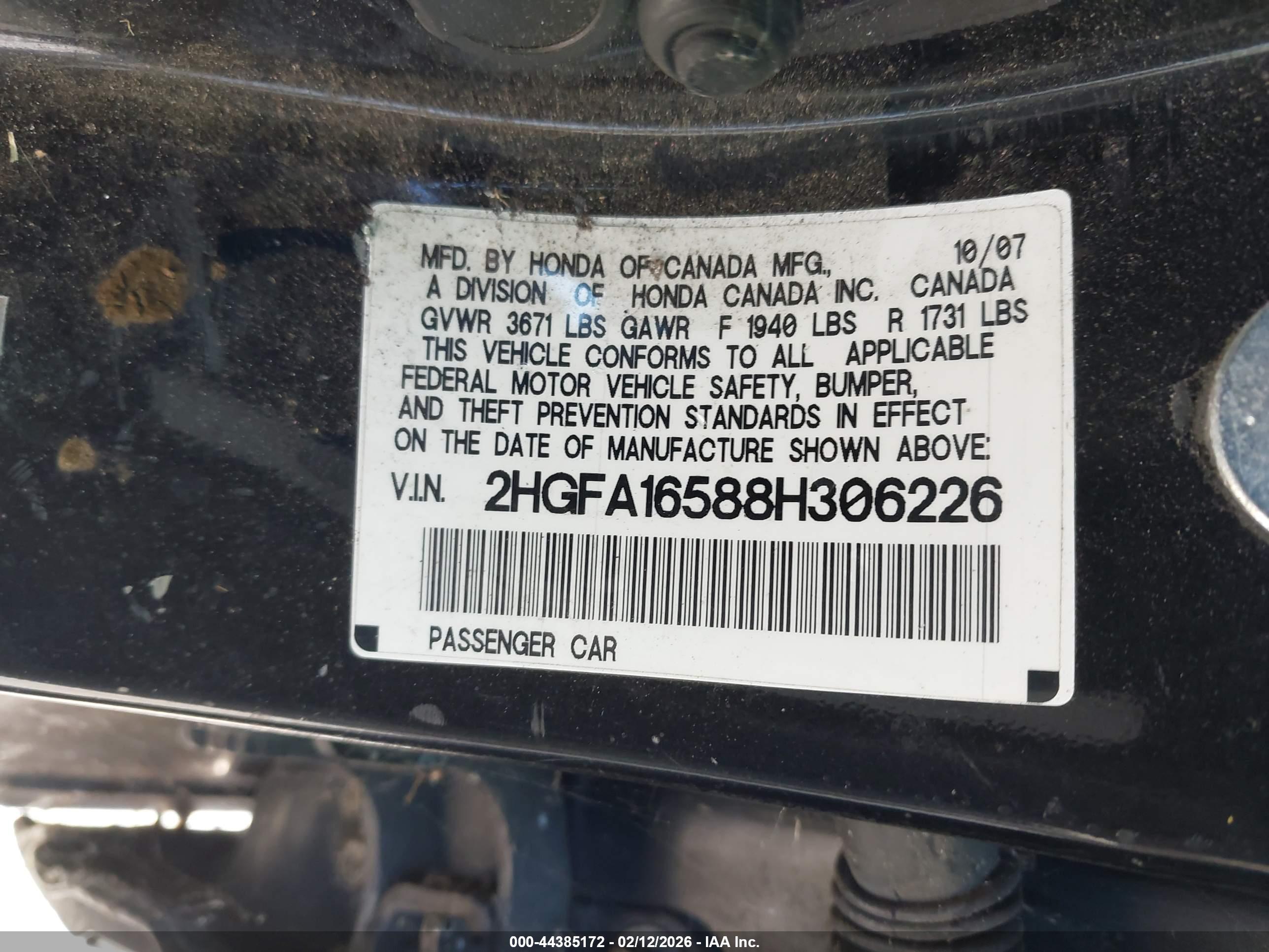 HONDA CIVIC image 9