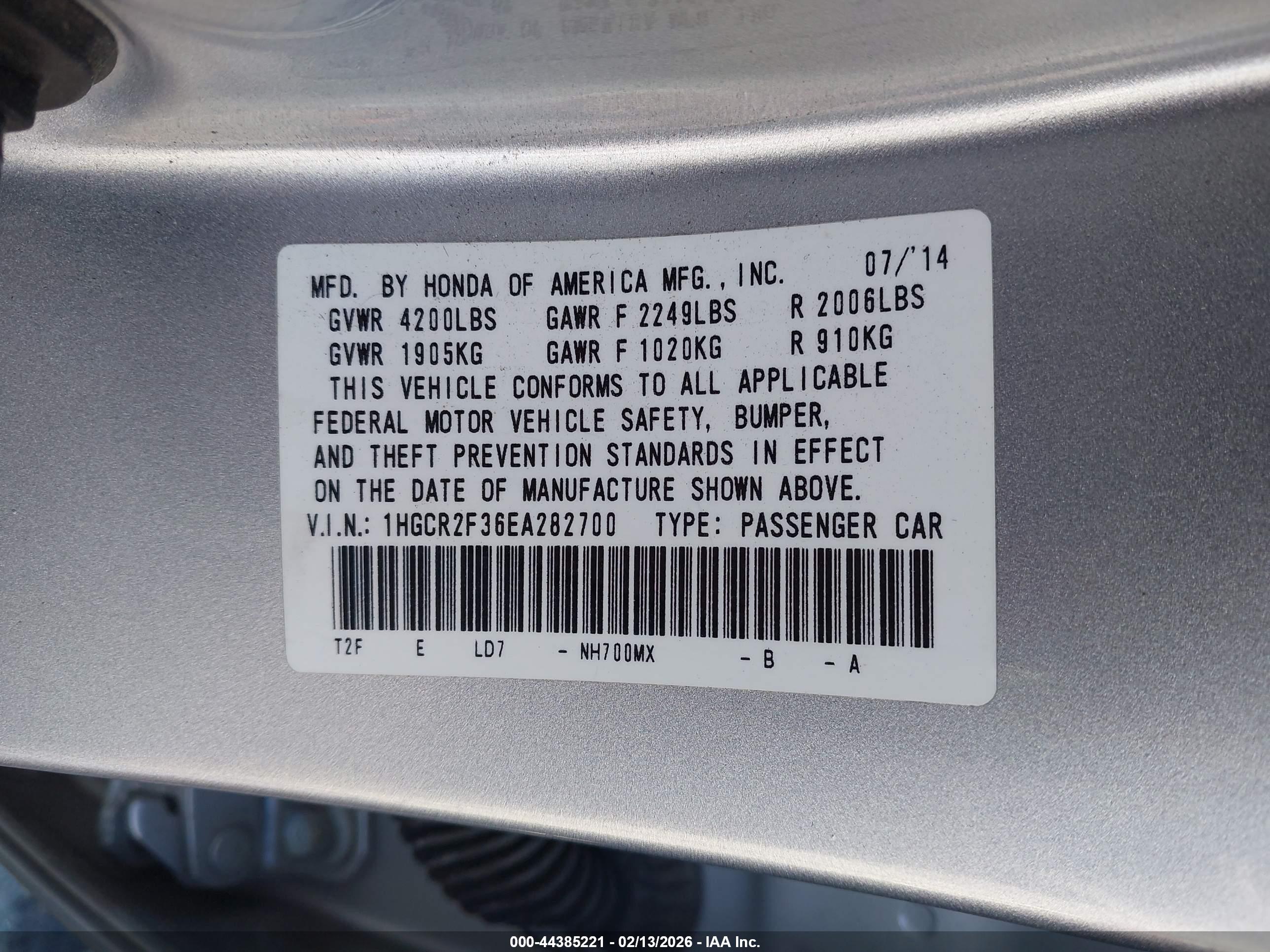 HONDA ACCORD image 9