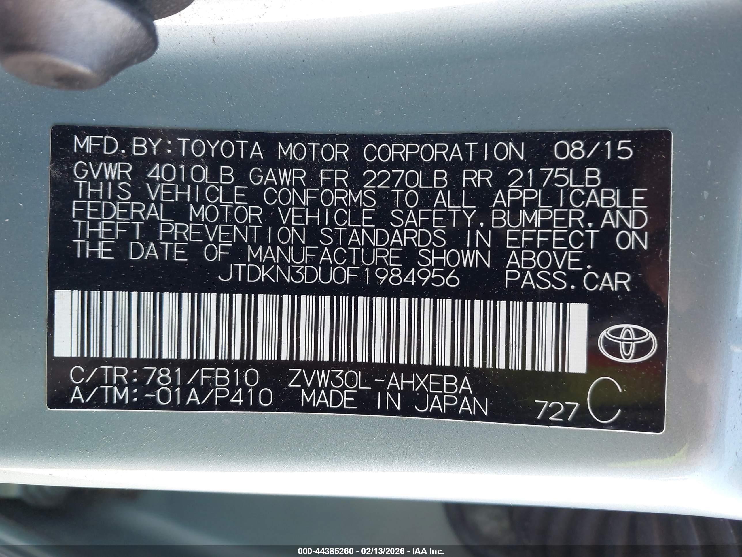 TOYOTA PRIUS image 9