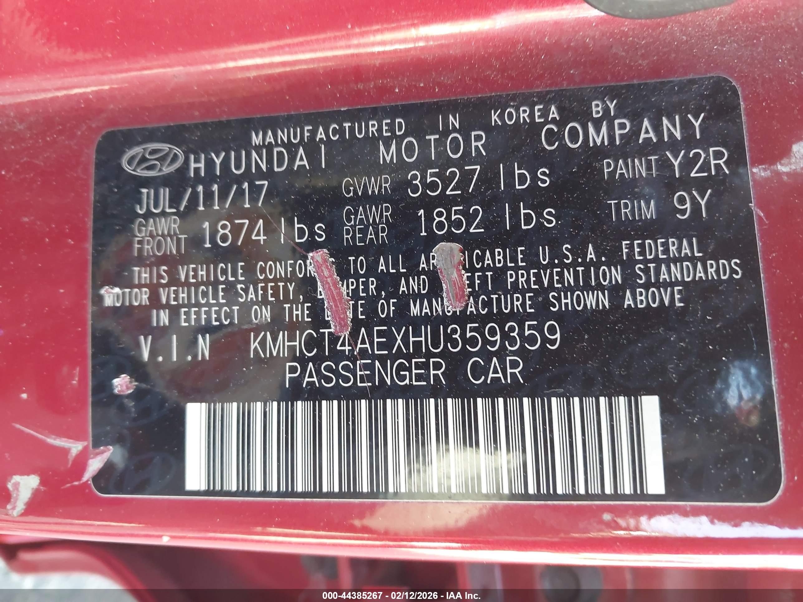 HYUNDAI ACCENT image 9