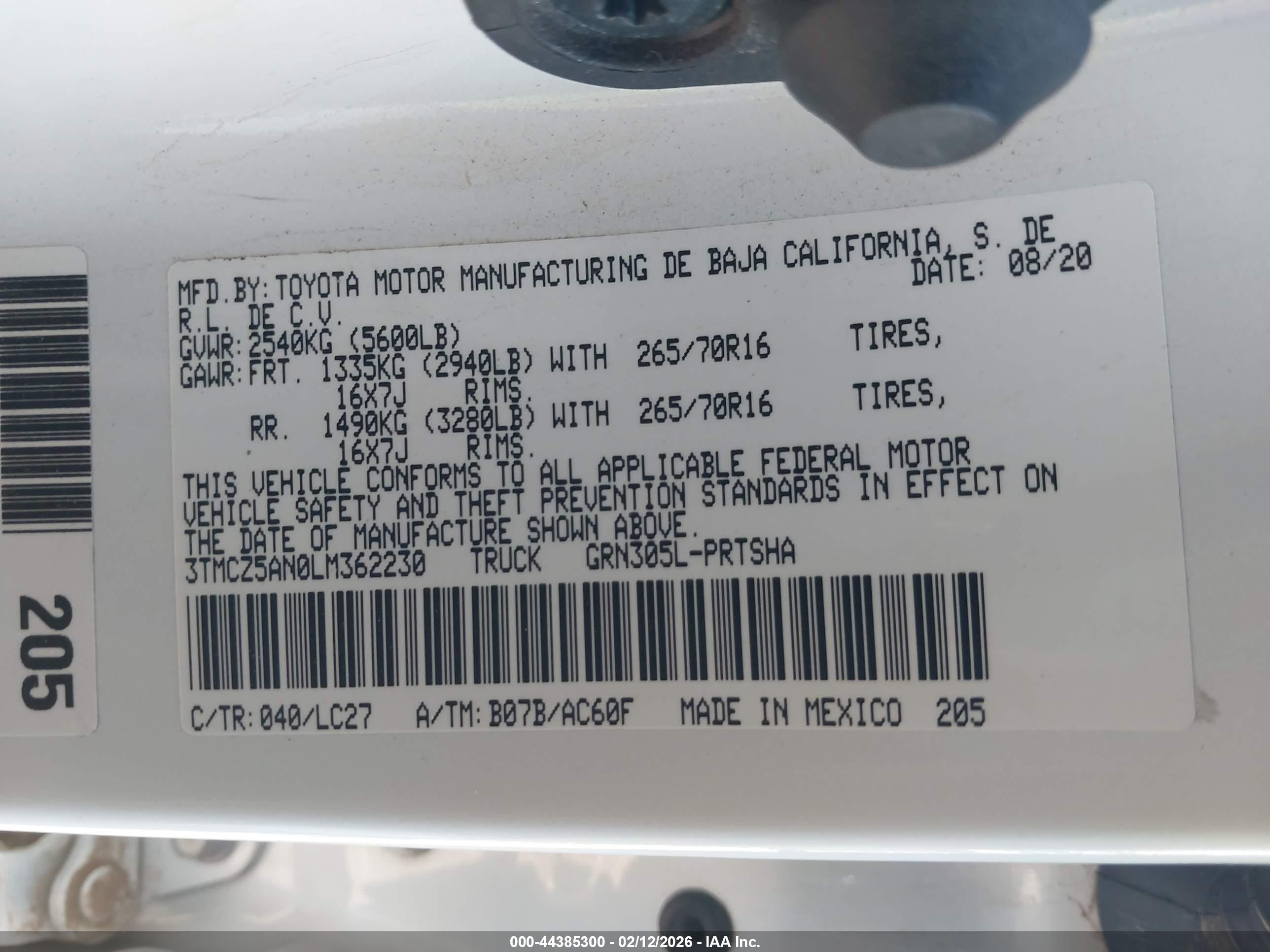 TOYOTA TACOMA image 9