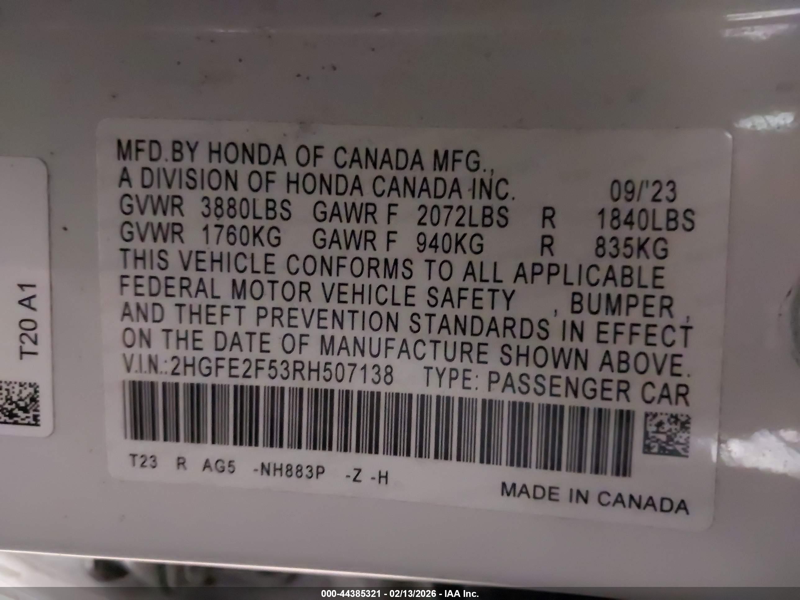 HONDA CIVIC image 9