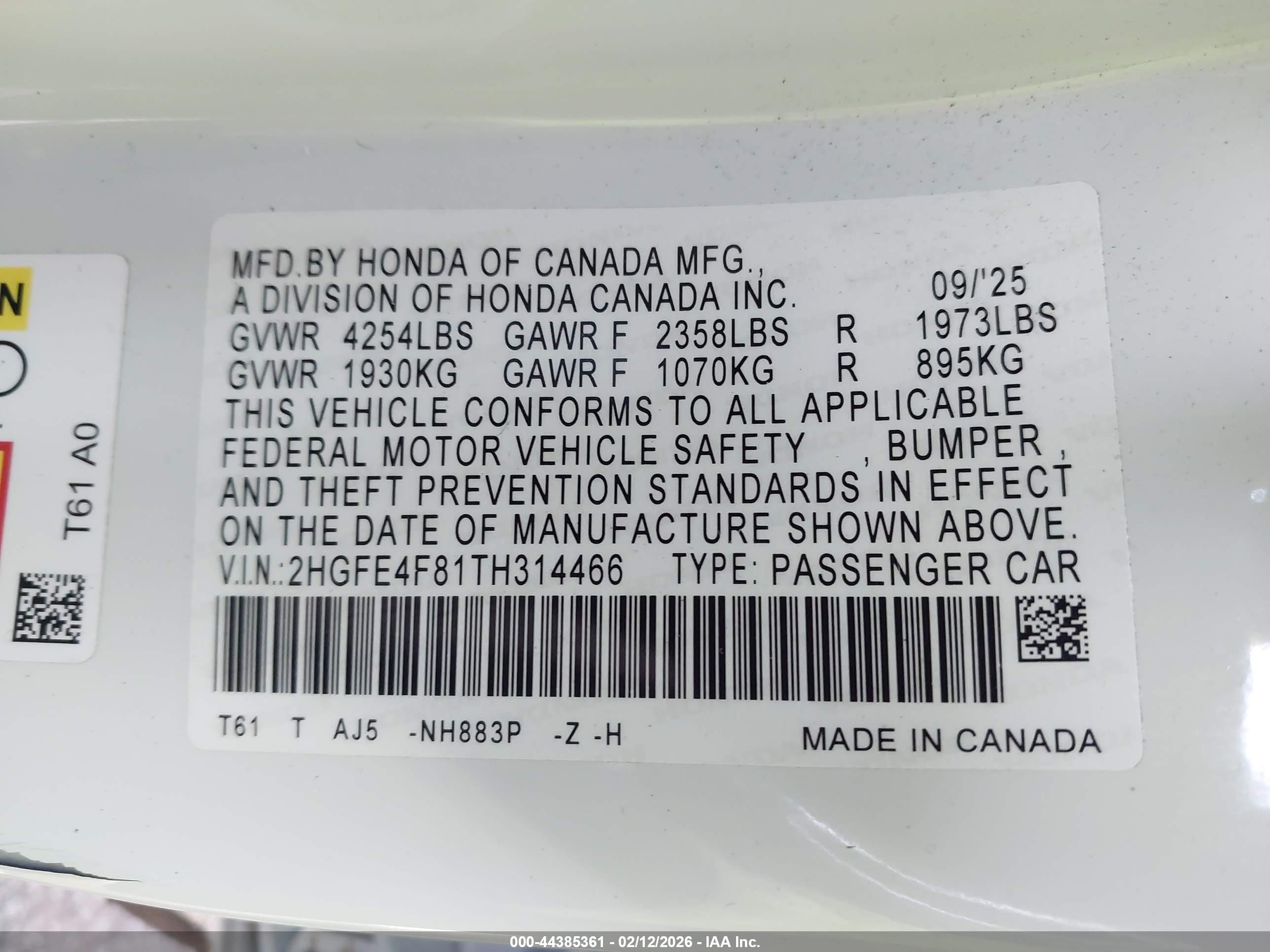 HONDA CIVIC image 9