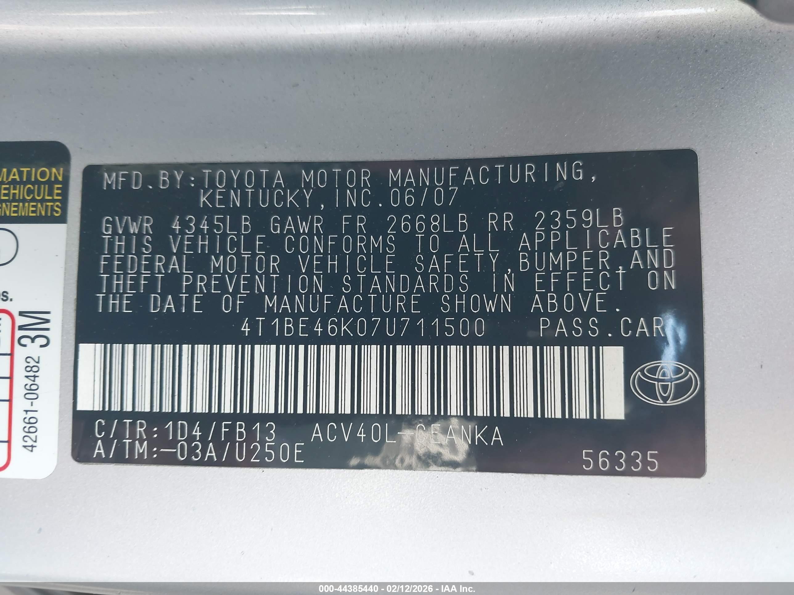 TOYOTA CAMRY image 9