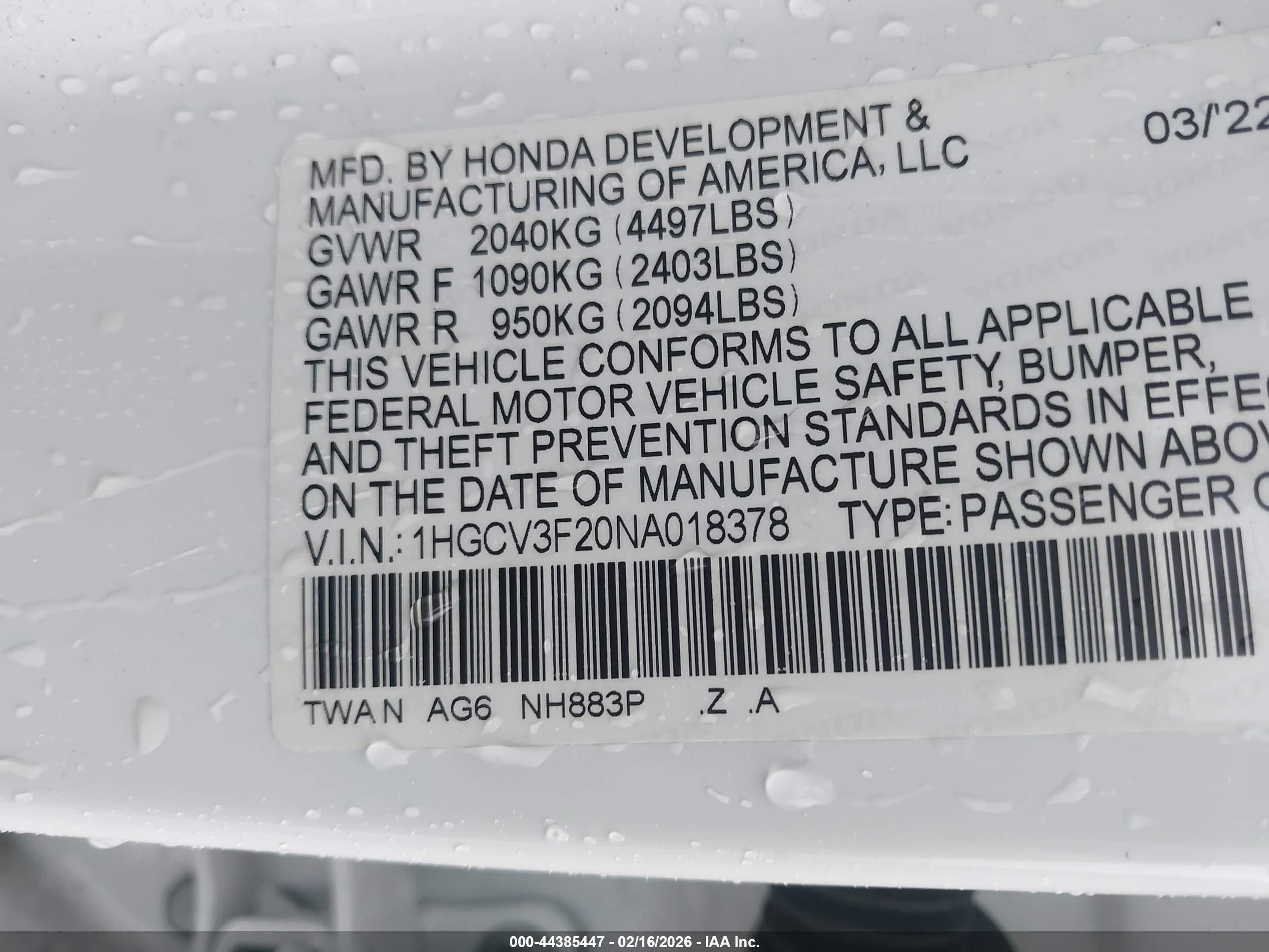 HONDA ACCORD image 9