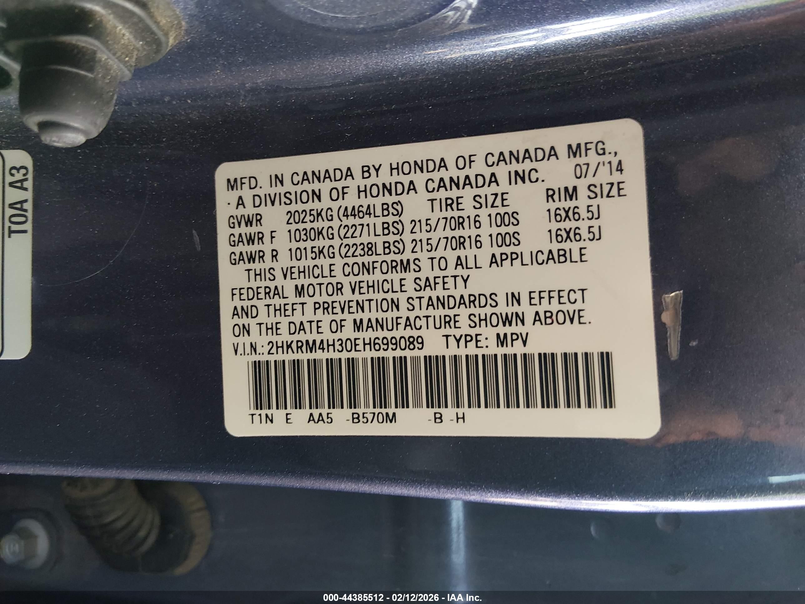HONDA CR-V image 9
