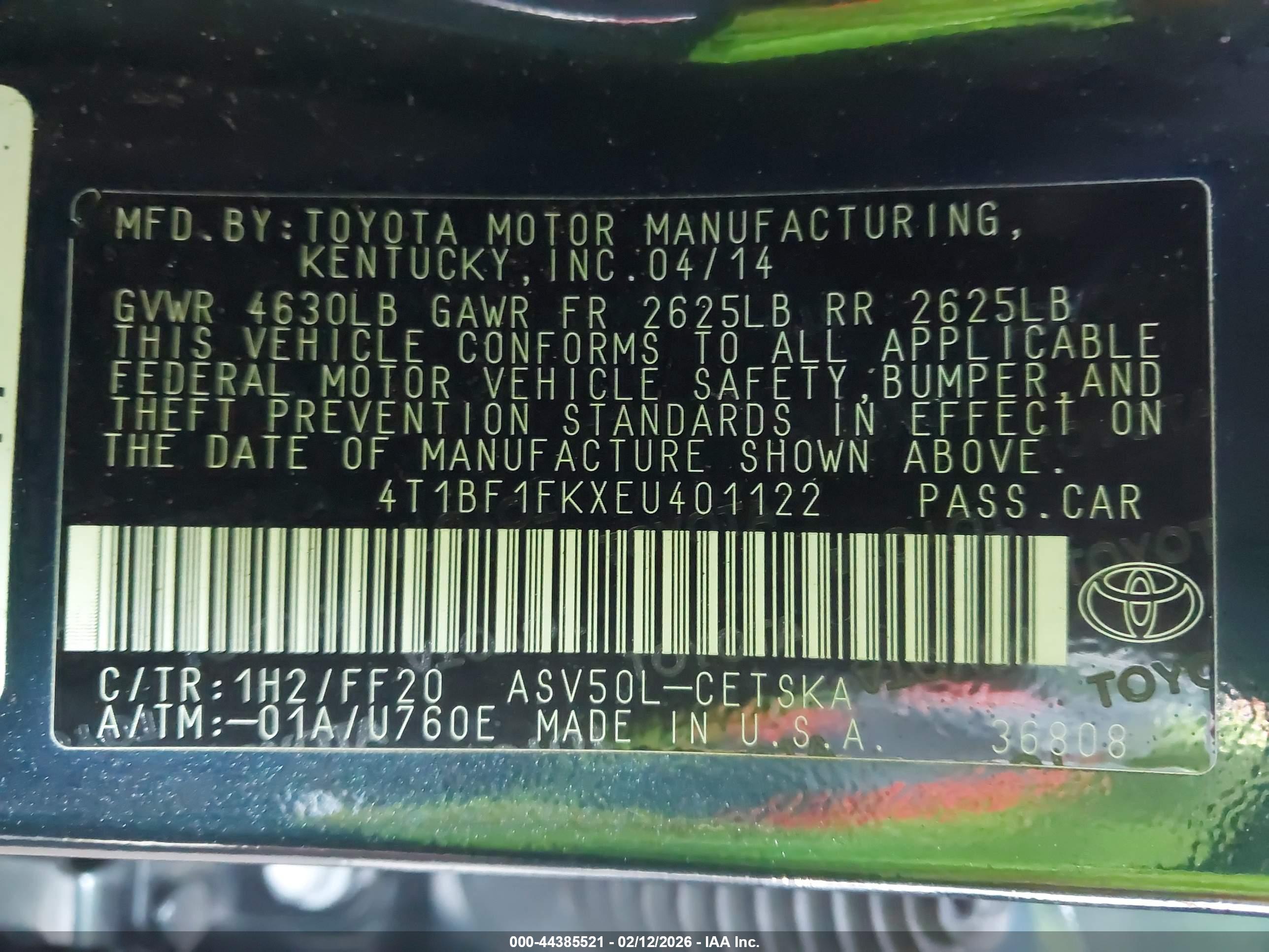 TOYOTA CAMRY image 9