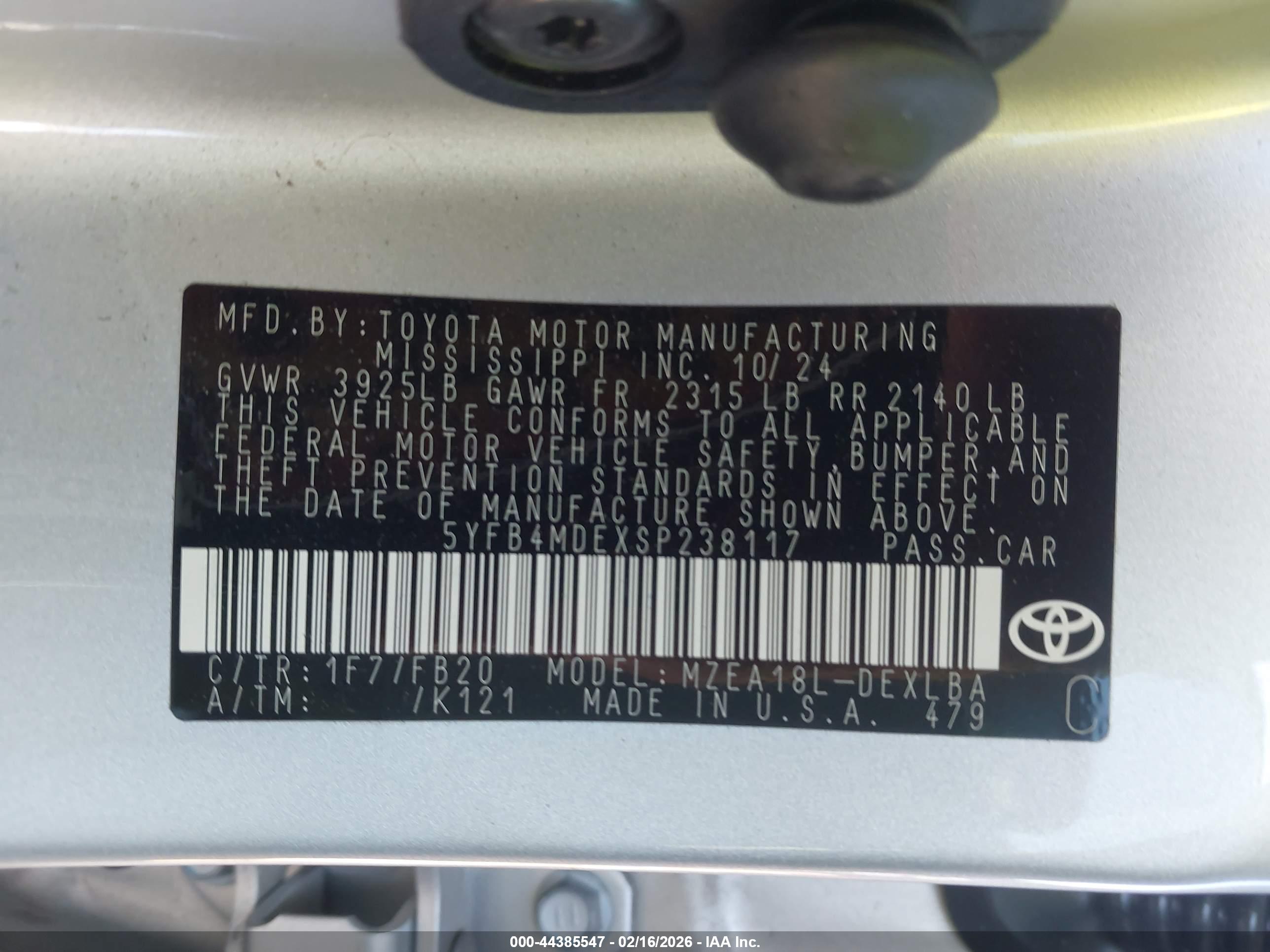 TOYOTA COROLLA image 9