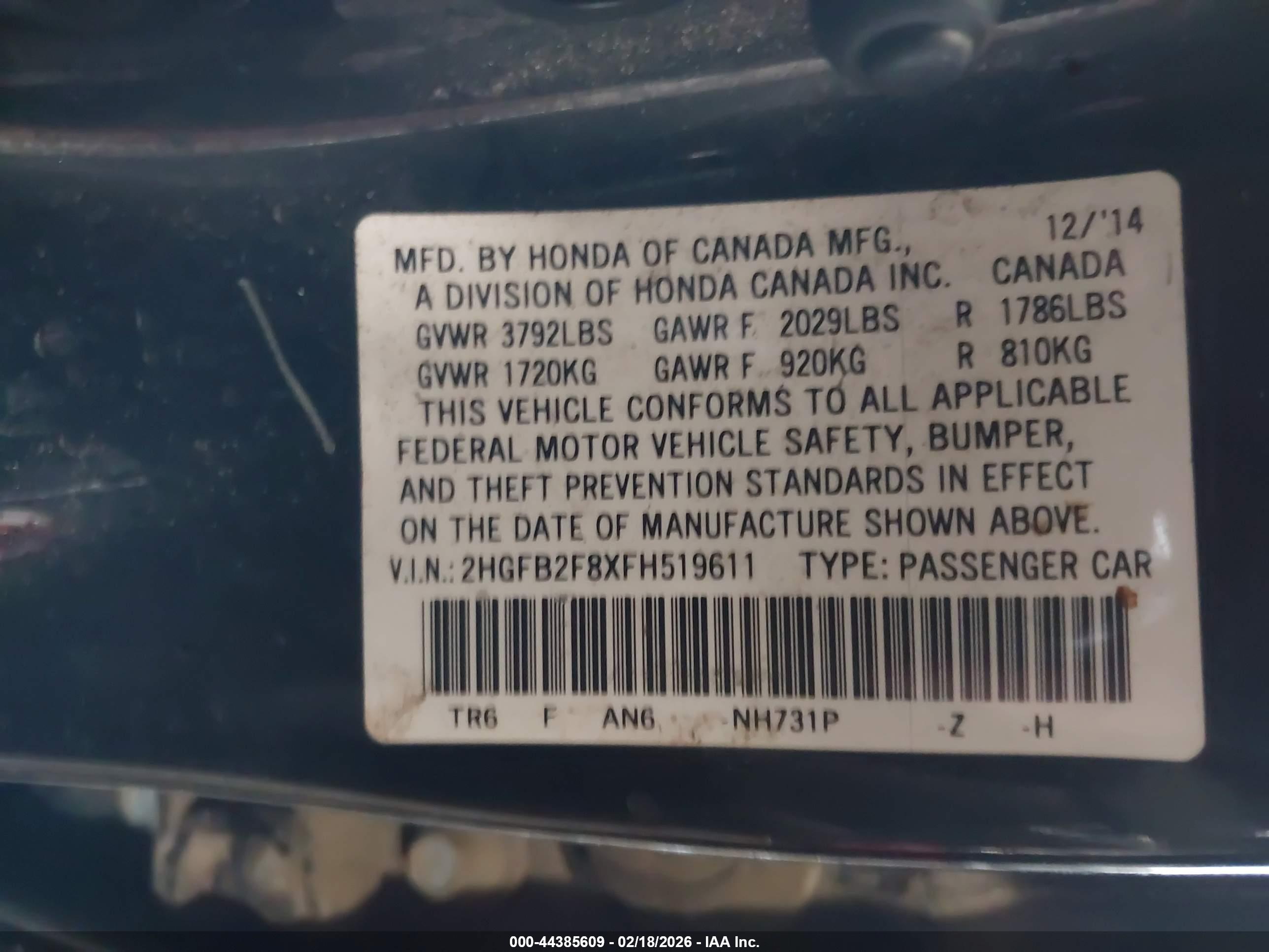HONDA CIVIC image 9