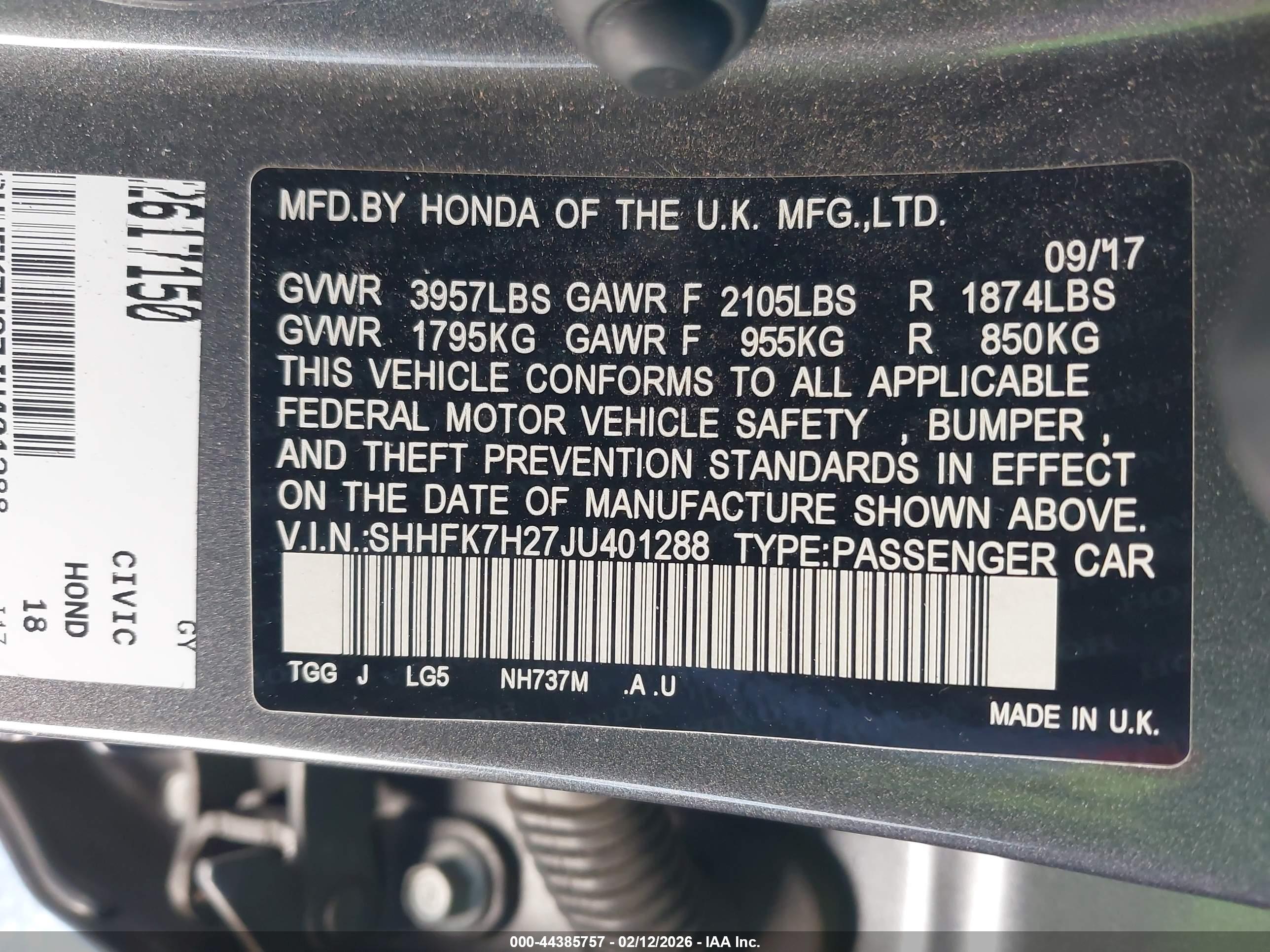 HONDA CIVIC image 9