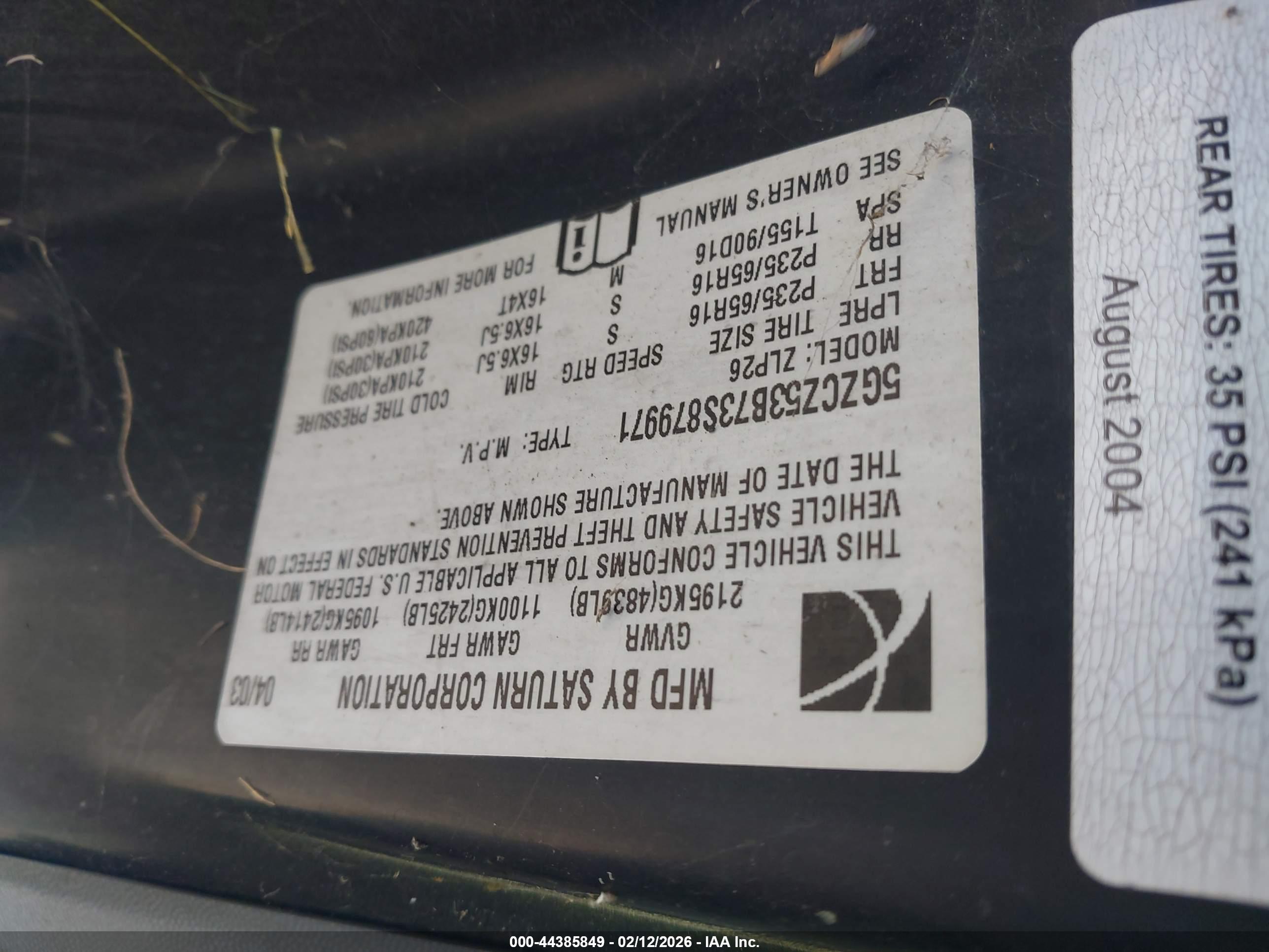 SATURN VUE image 9