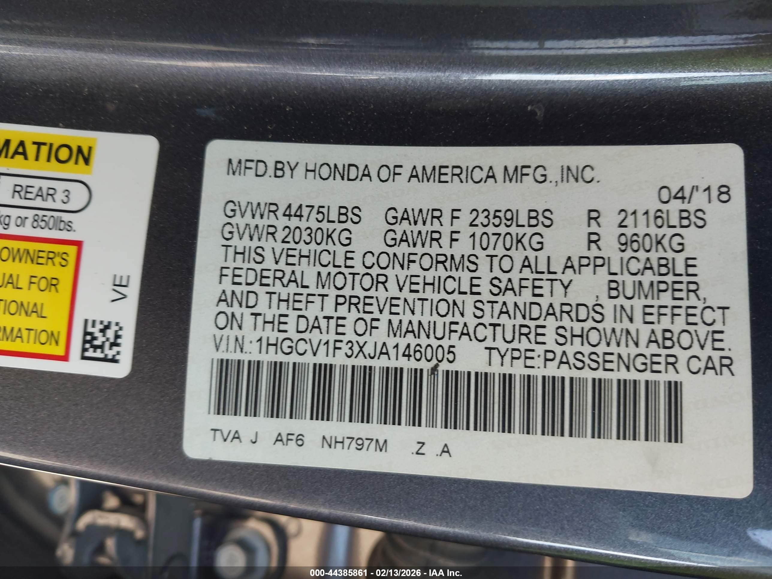HONDA ACCORD image 9