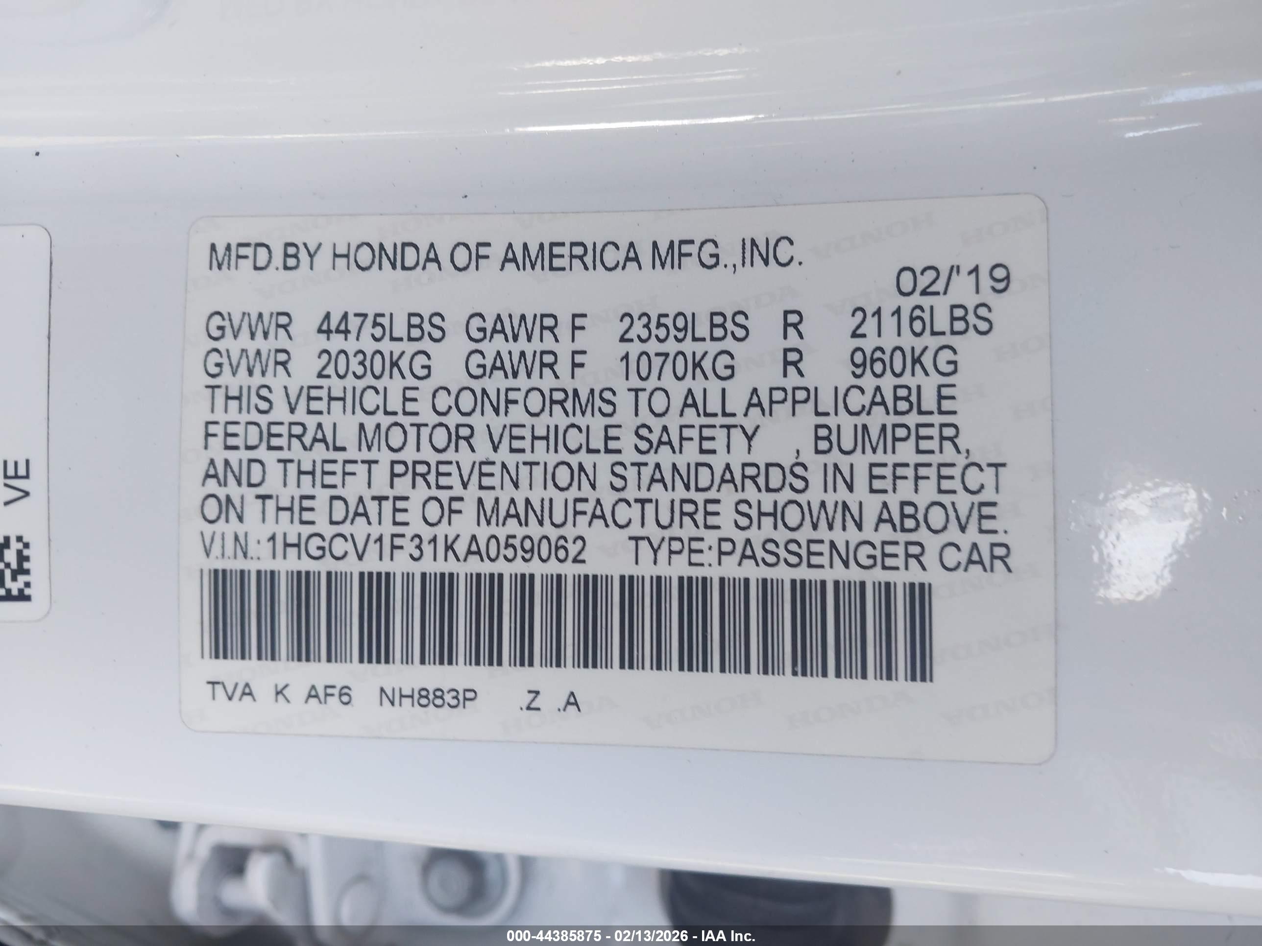 HONDA ACCORD image 9