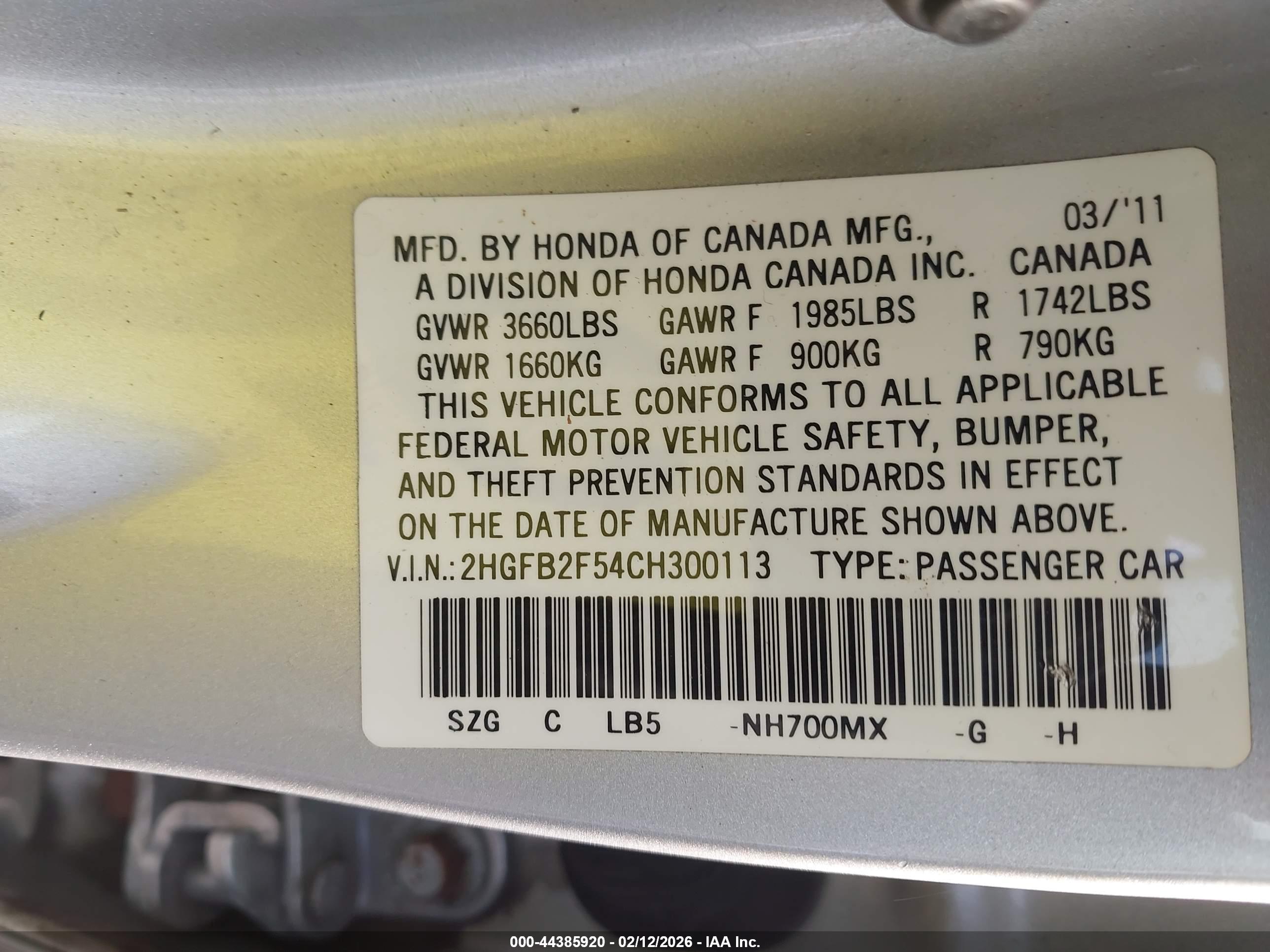 HONDA CIVIC image 9