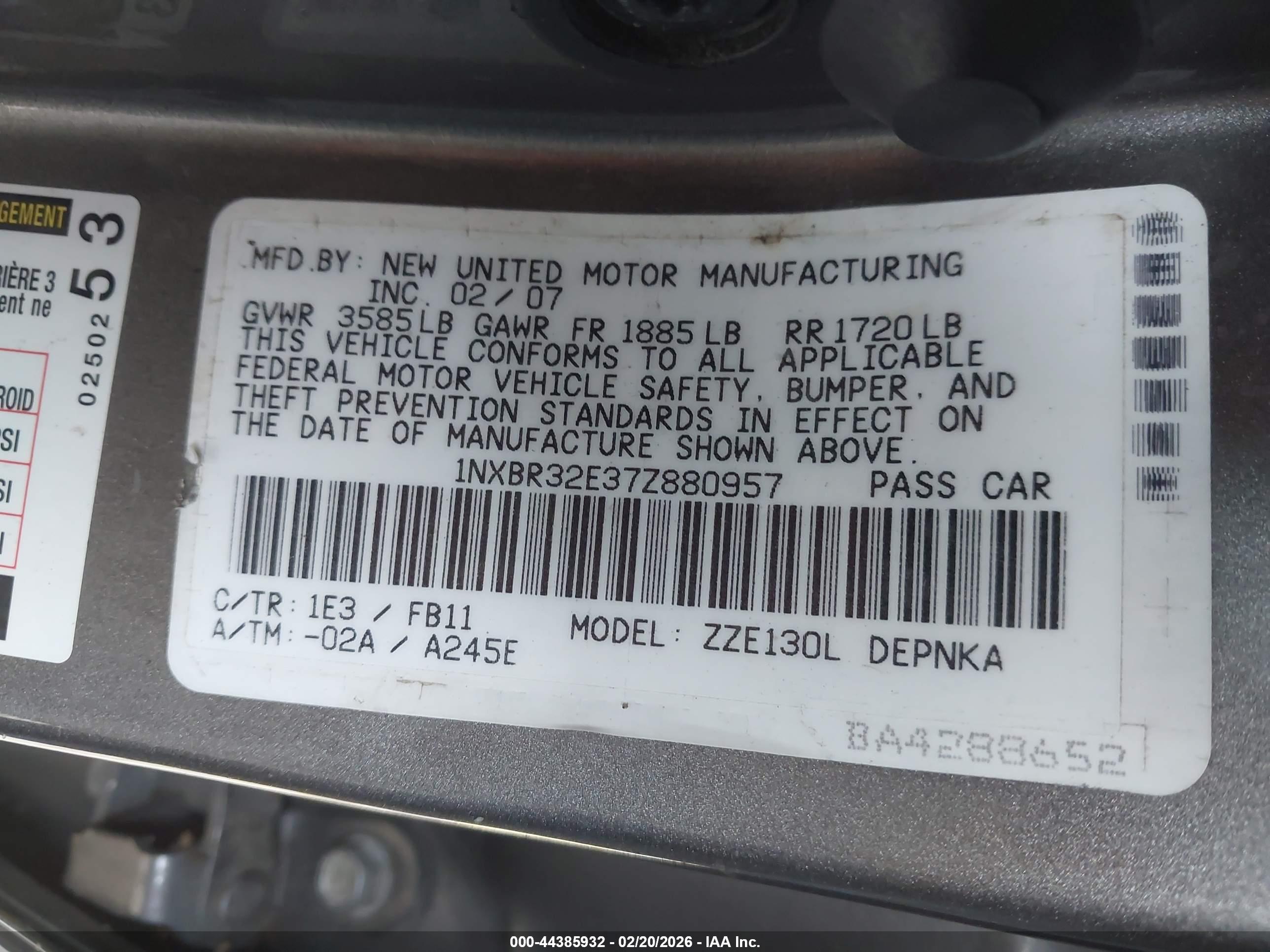 TOYOTA COROLLA image 9
