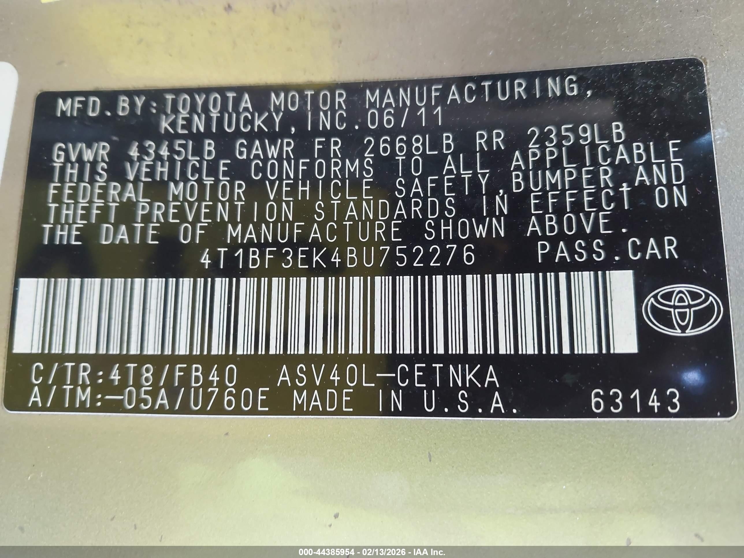 TOYOTA CAMRY image 9