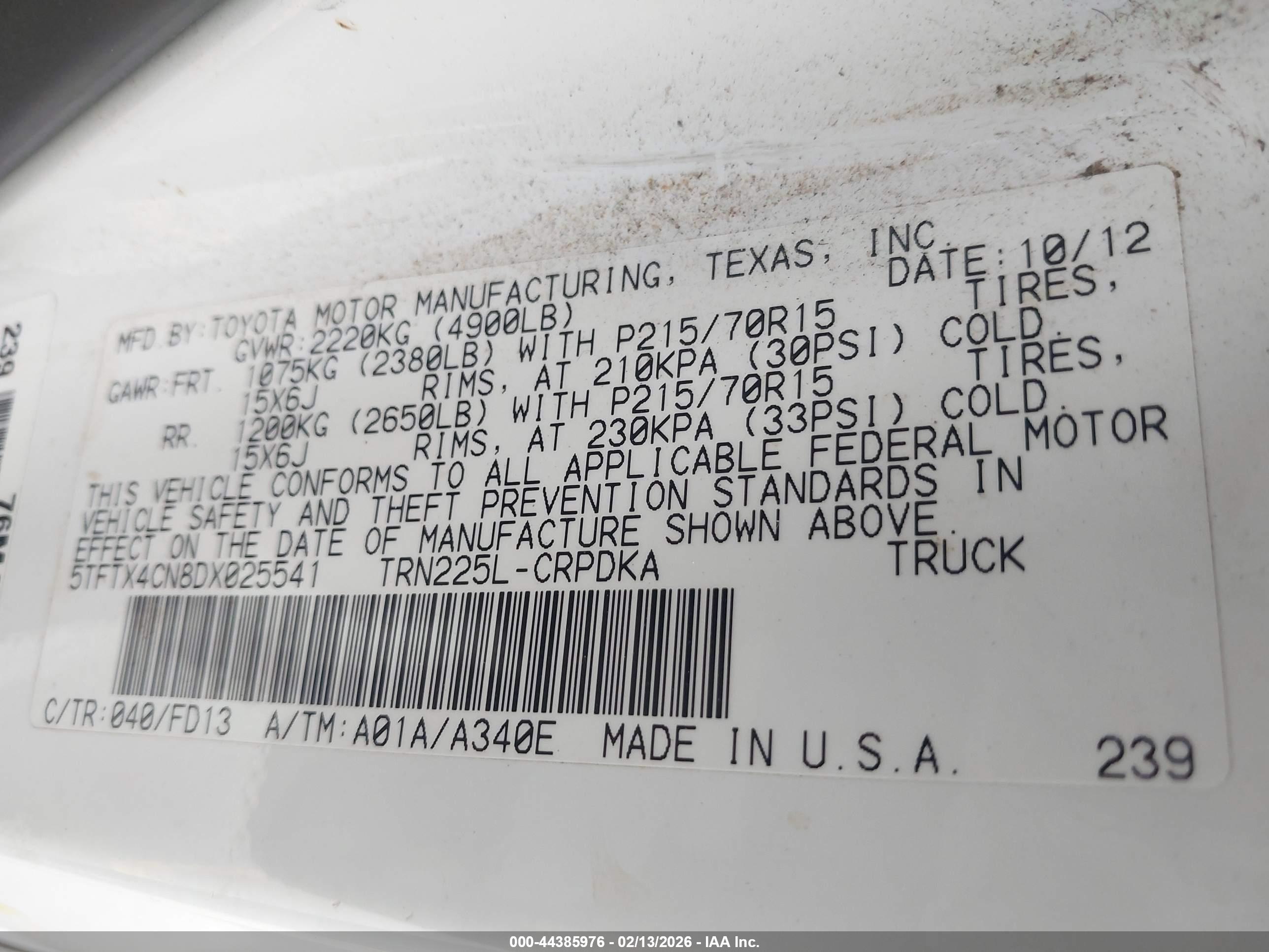 TOYOTA TACOMA image 9