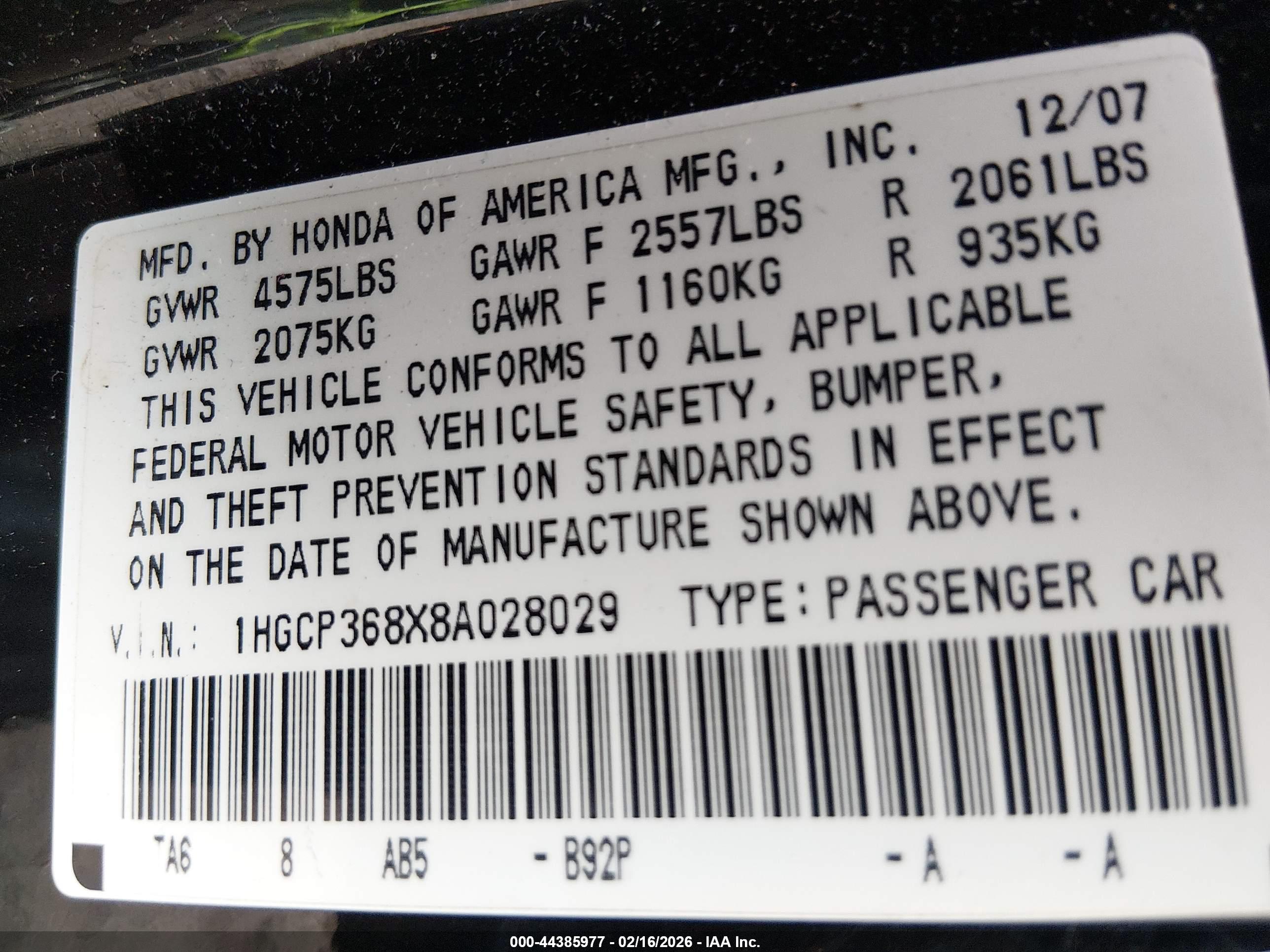 HONDA ACCORD image 9