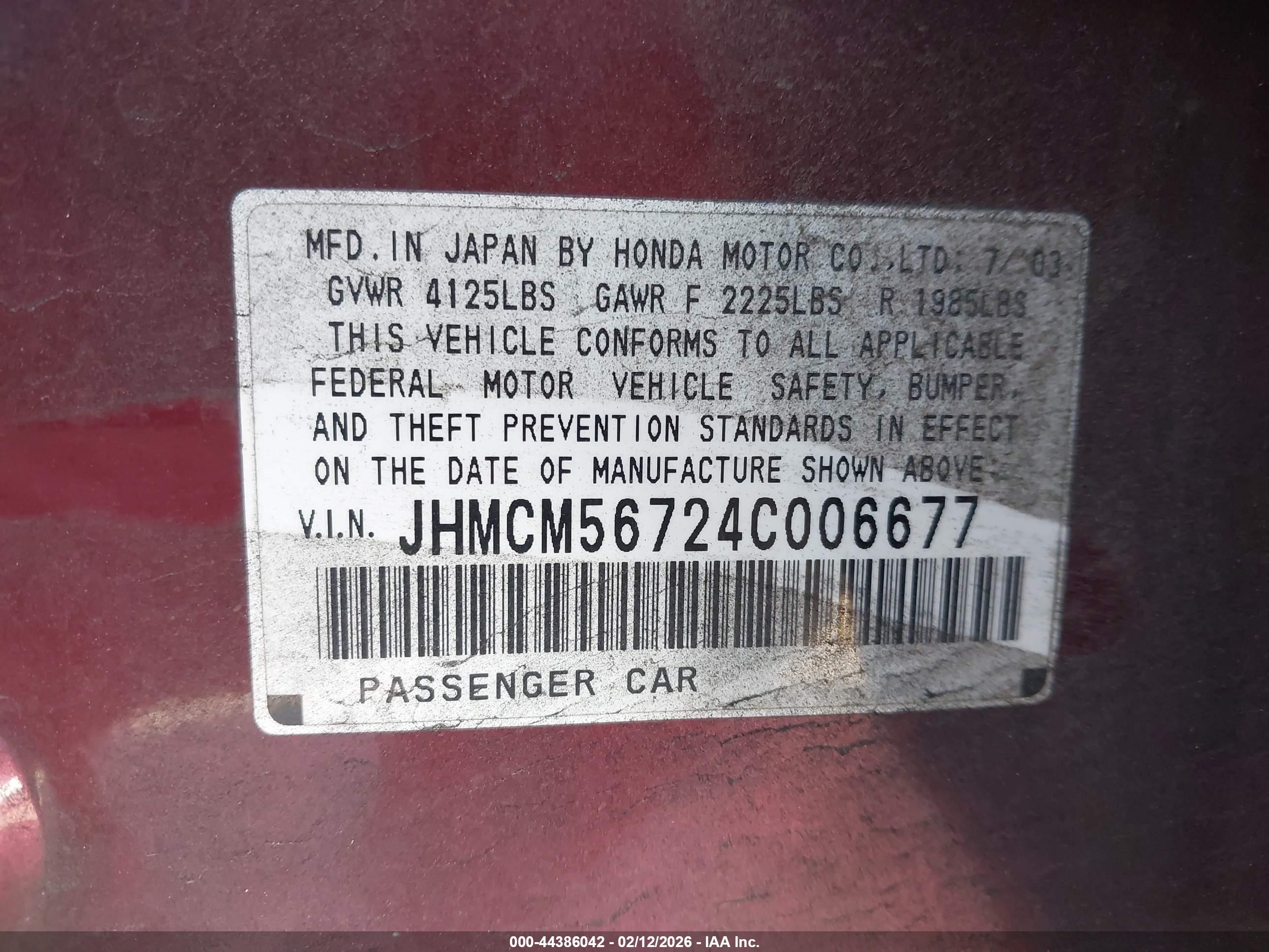 HONDA ACCORD image 9