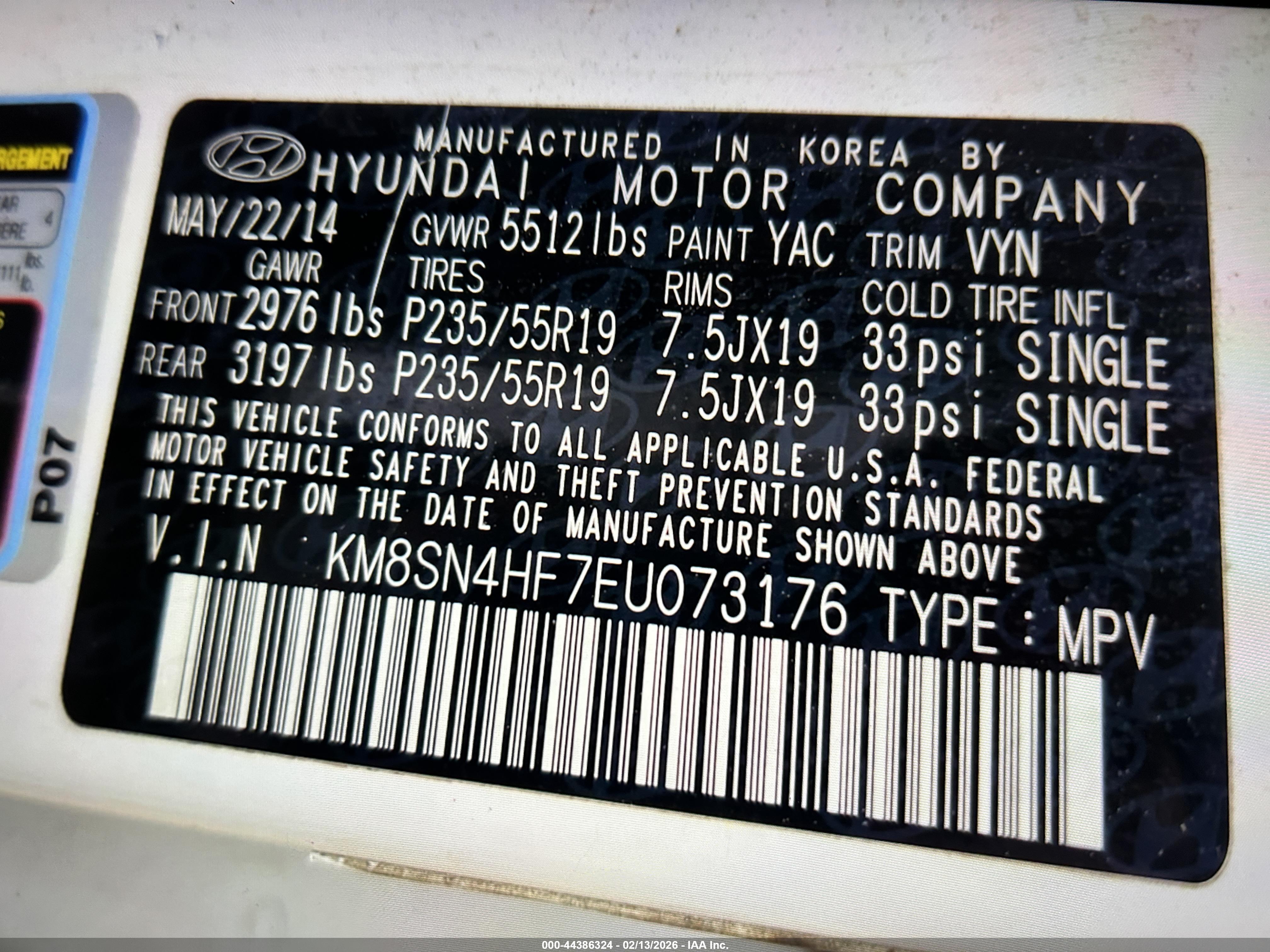 HYUNDAI SANTA image 9