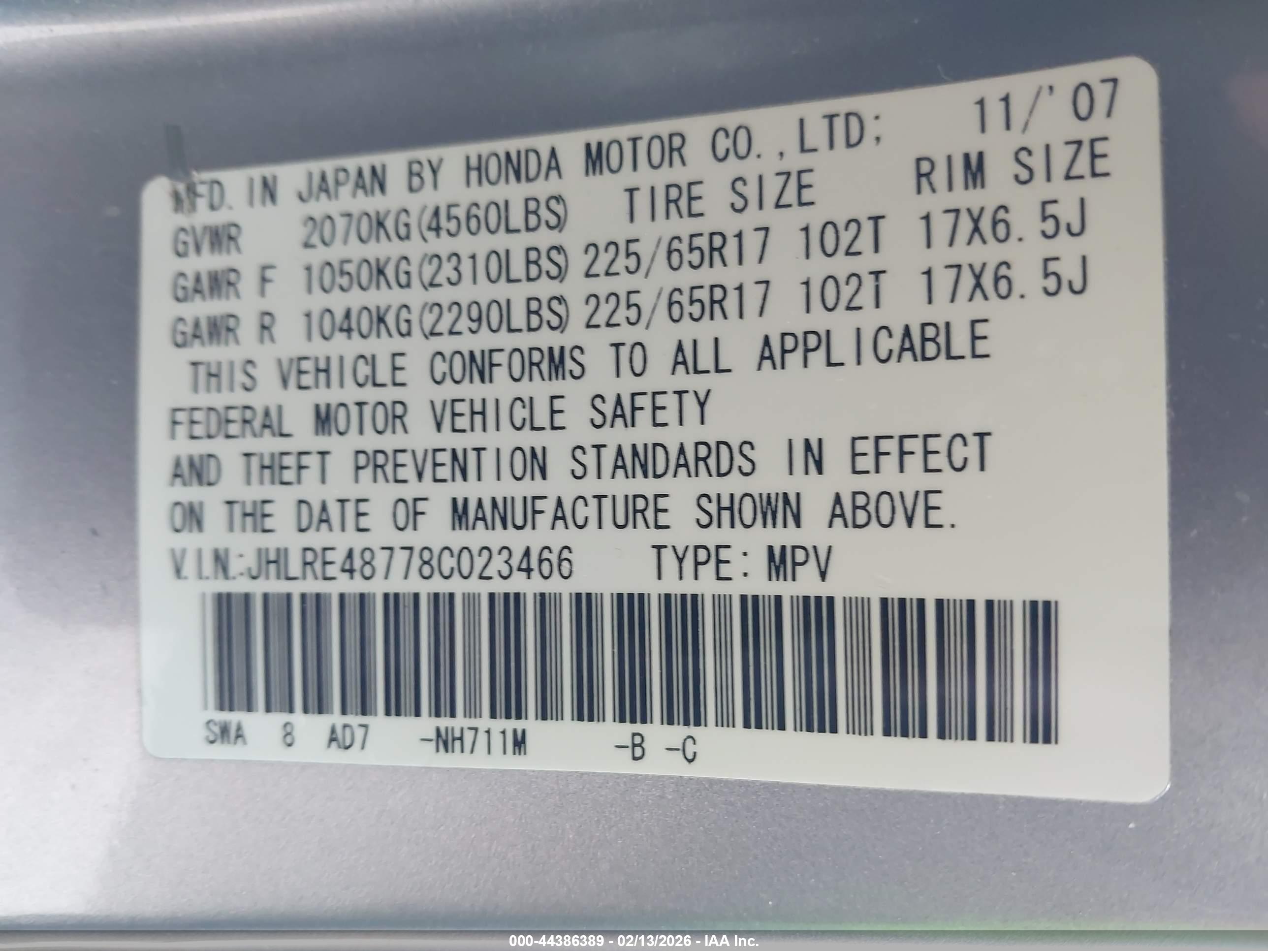 HONDA CR-V image 9