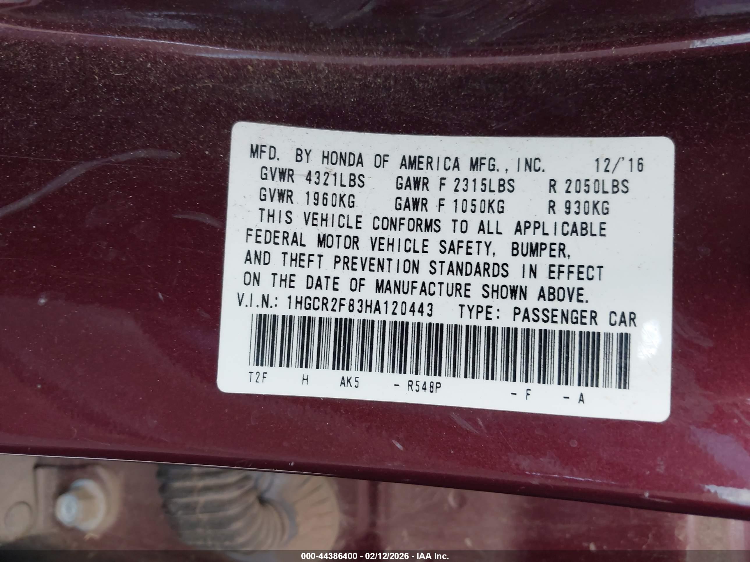 HONDA ACCORD image 9
