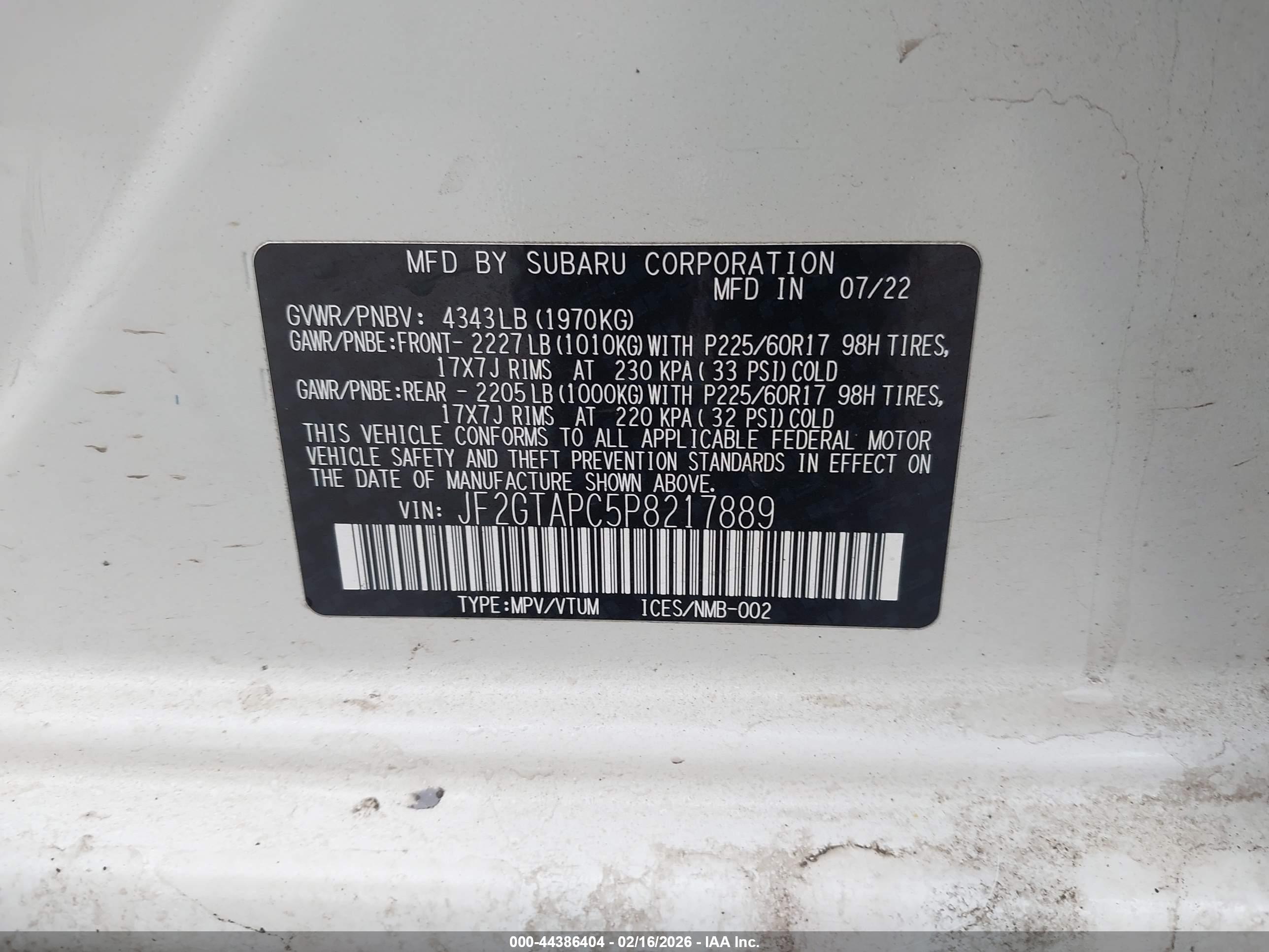 SUBARU CROSSTREK image 9