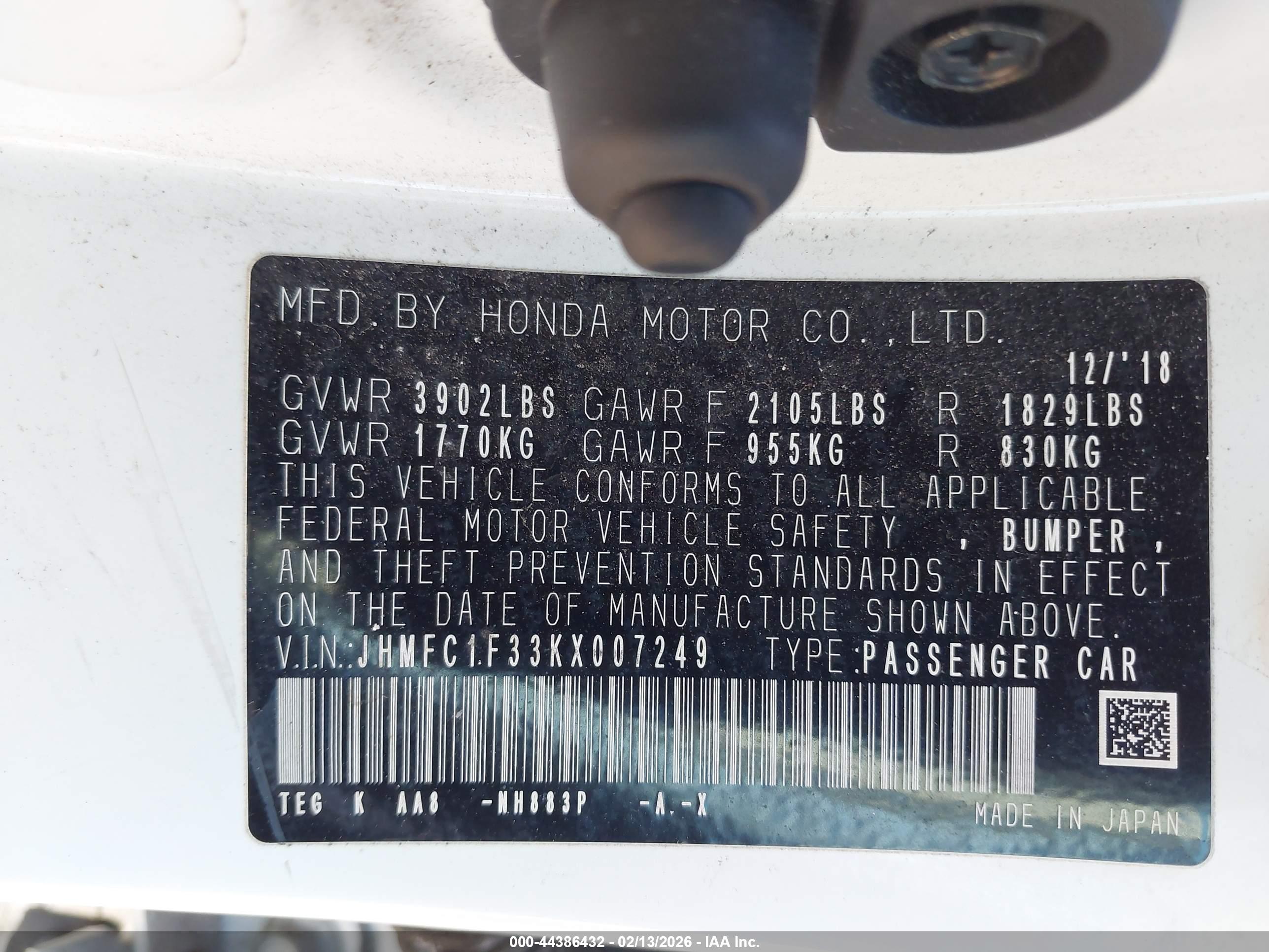 HONDA CIVIC image 9