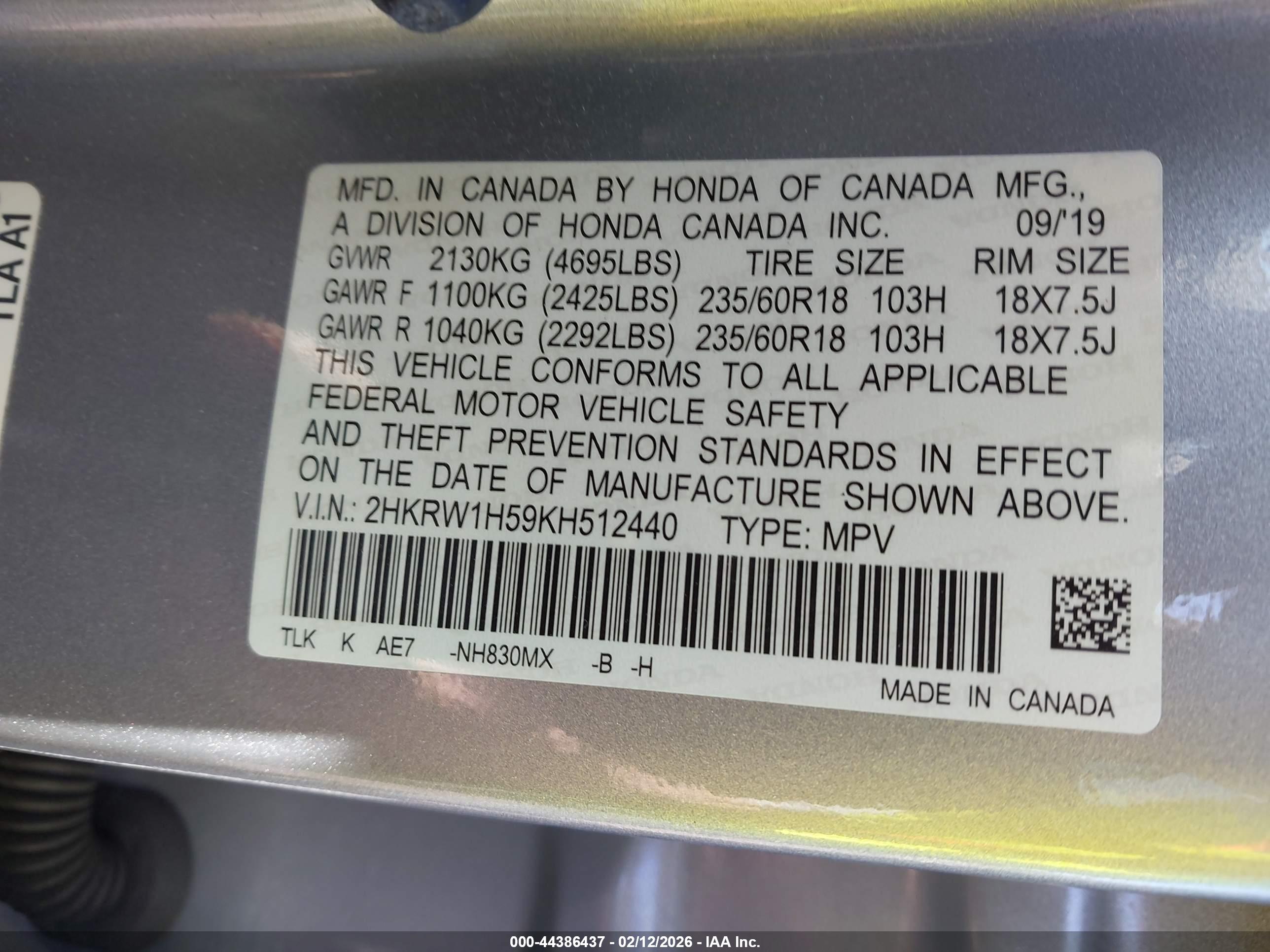 HONDA CR-V image 9