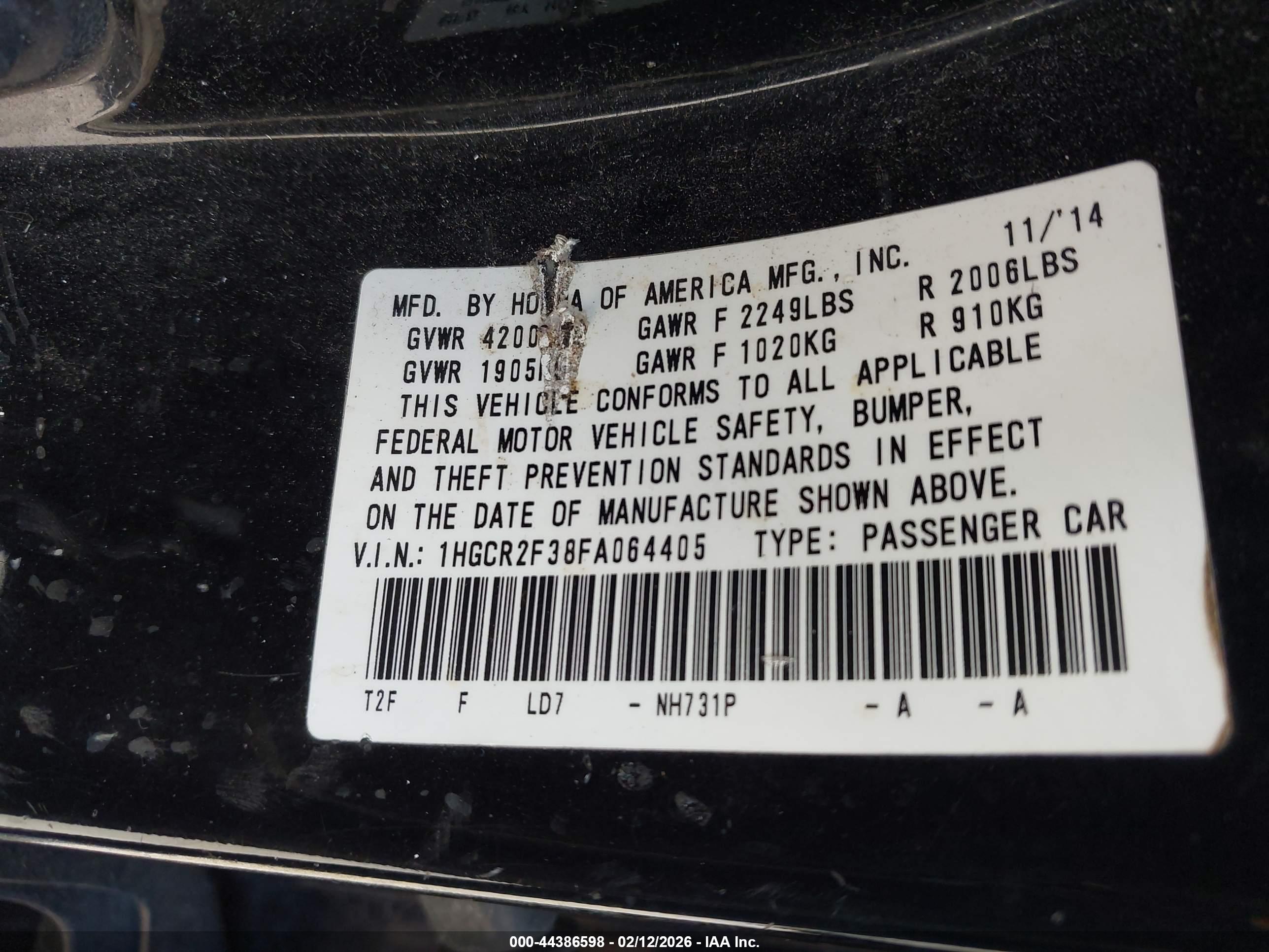 HONDA ACCORD image 9