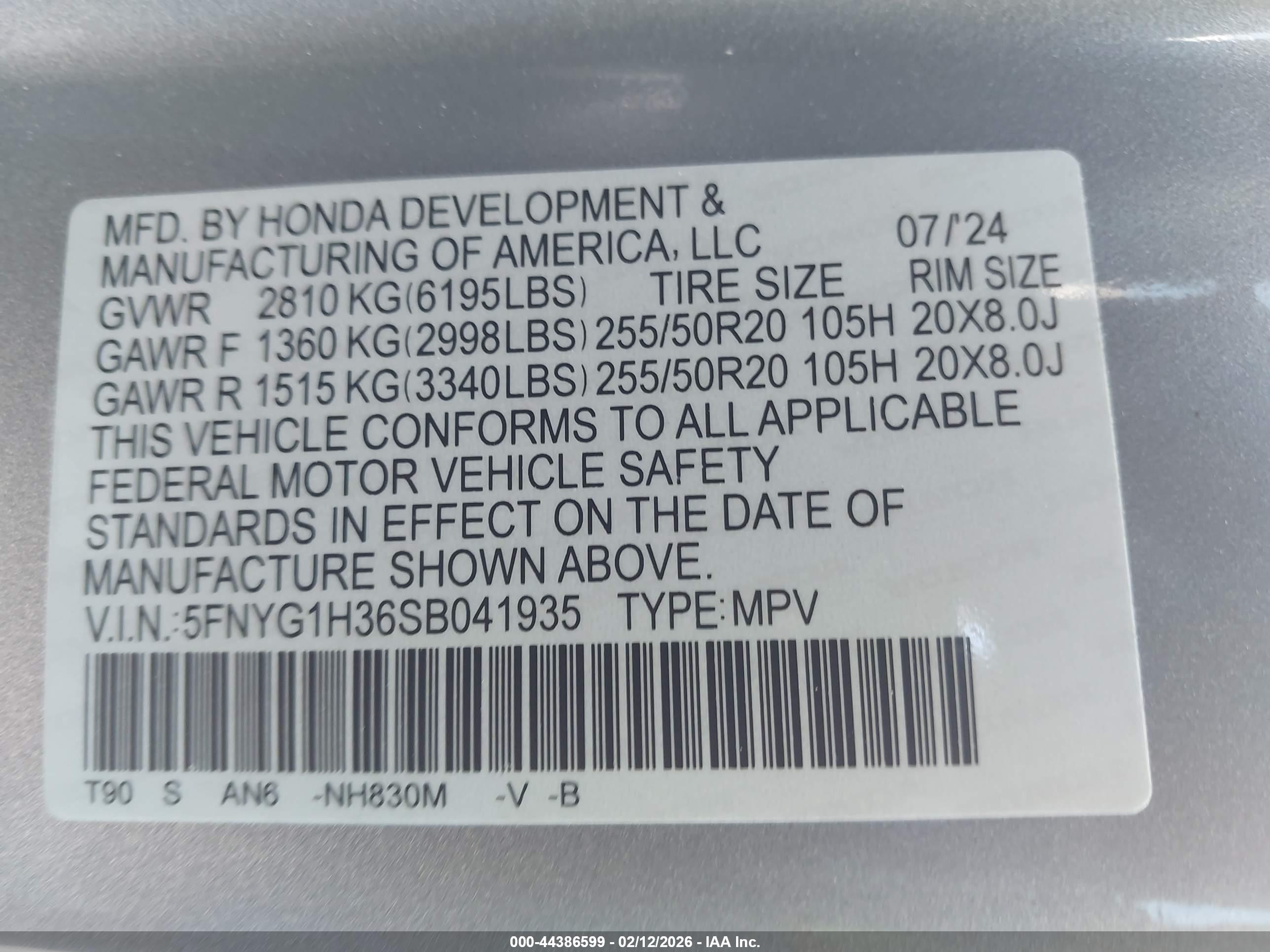 HONDA PILOT image 9
