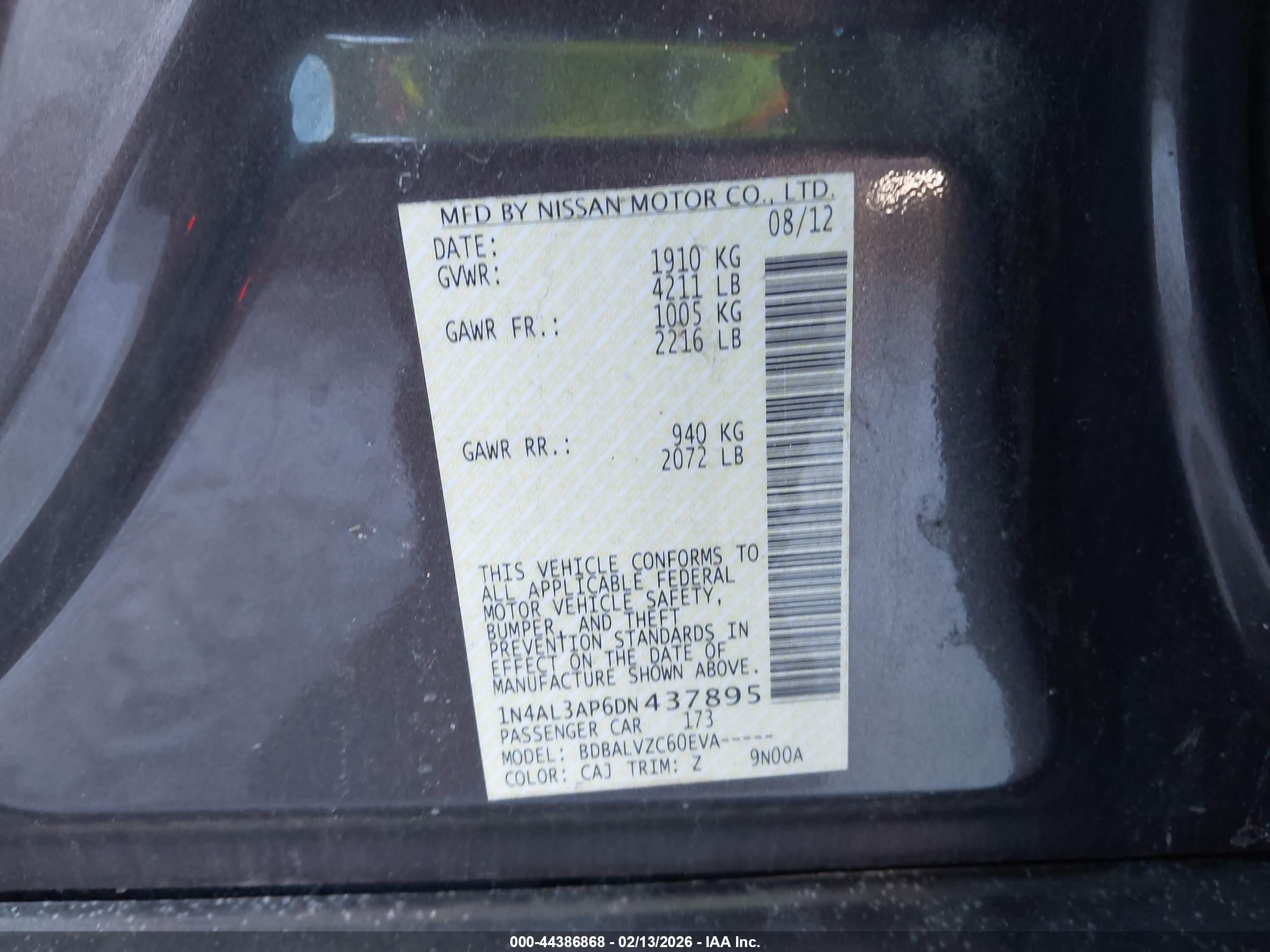 NISSAN ALTIMA image 9