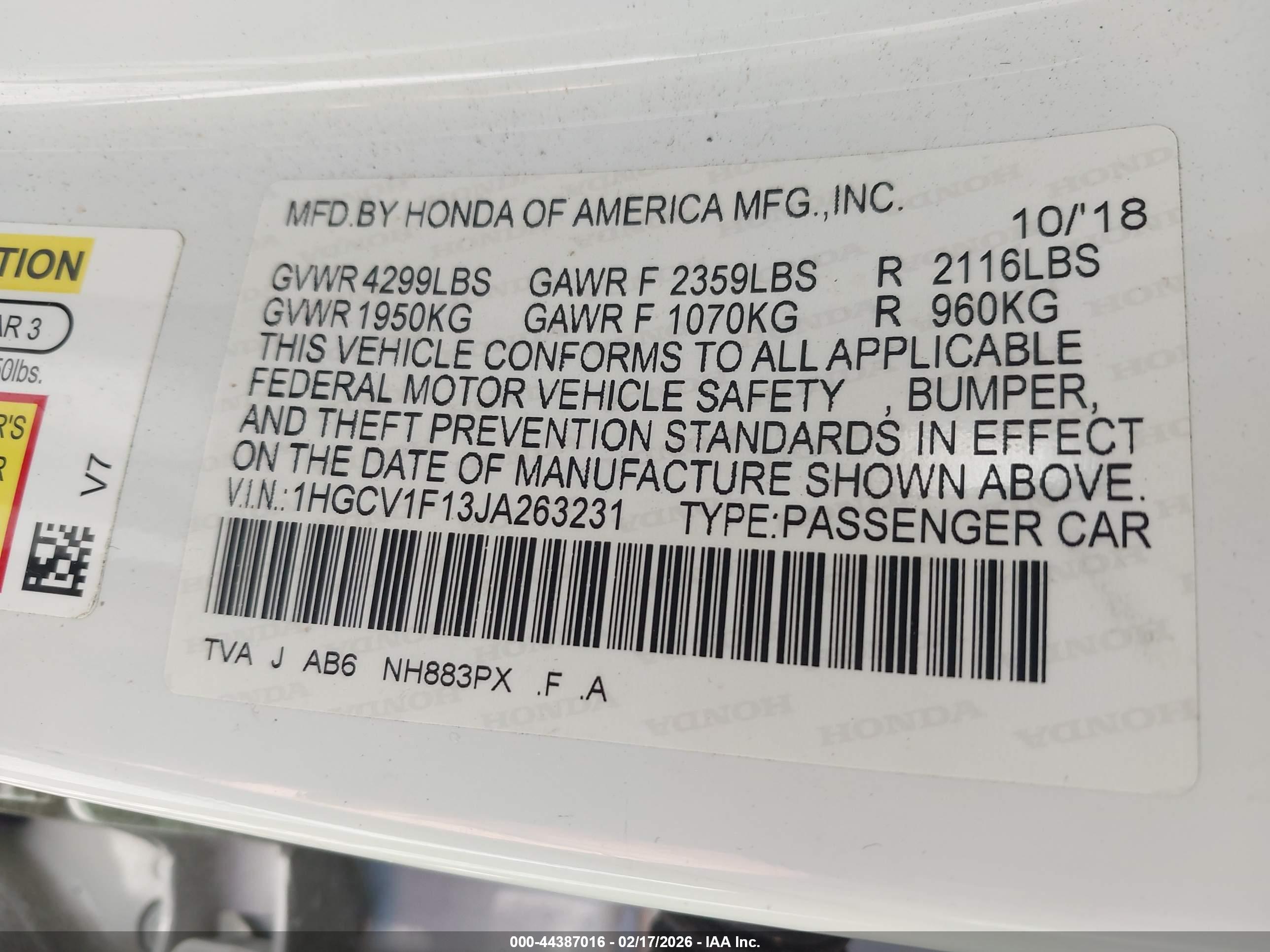 HONDA ACCORD image 9