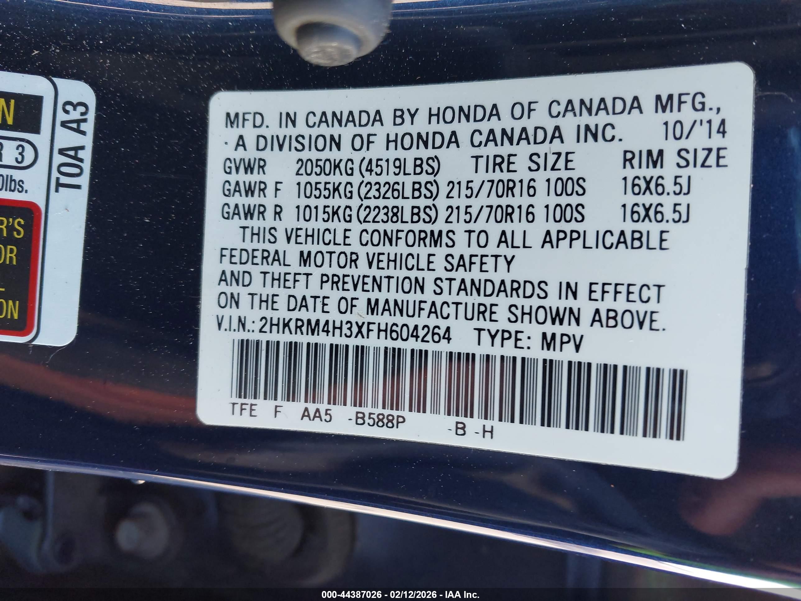 HONDA CR-V image 9